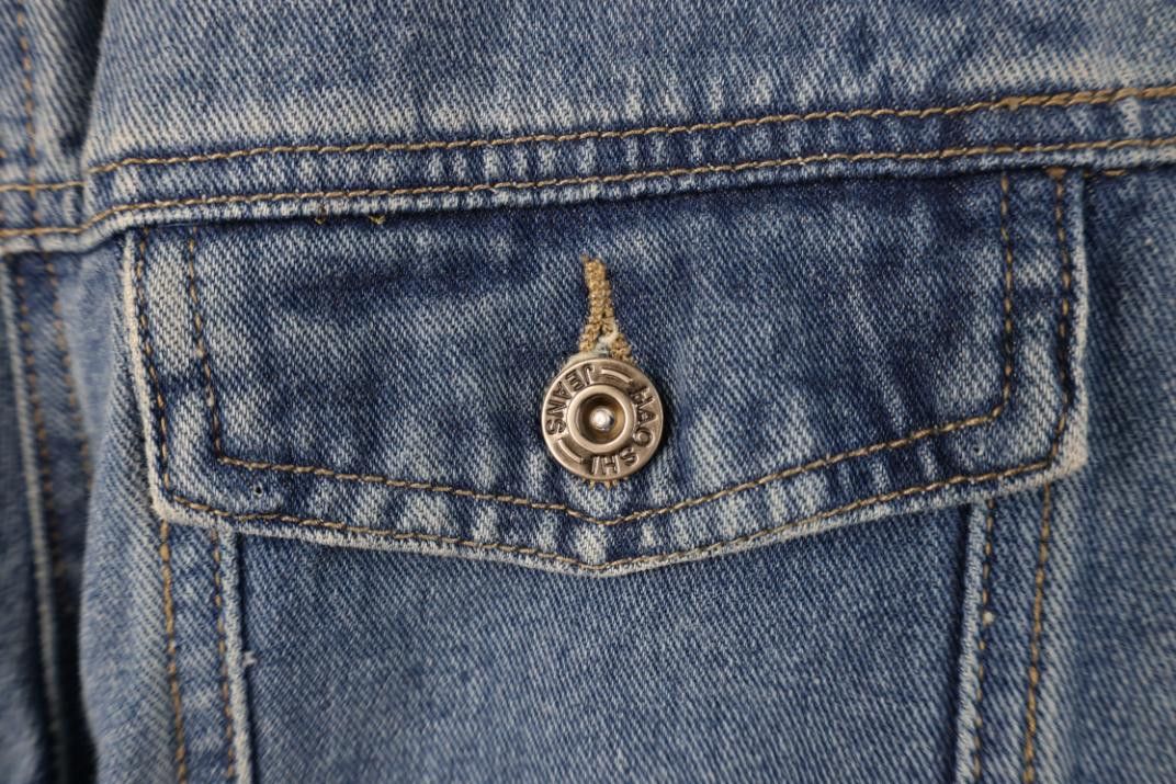 Vintage Vintage 90s Y2K Hotel Casino Denim Jean Trucker Jacket Blue Size US L / EU 52-54 / 3 - 7 Thumbnail