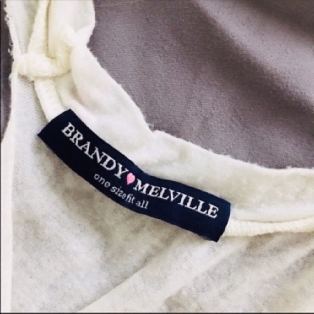 Brandy Melville Brandy Melville White Tank Top OS Keyhole Back Semi Sheer Bu Size ONE SIZE - 4 Thumbnail