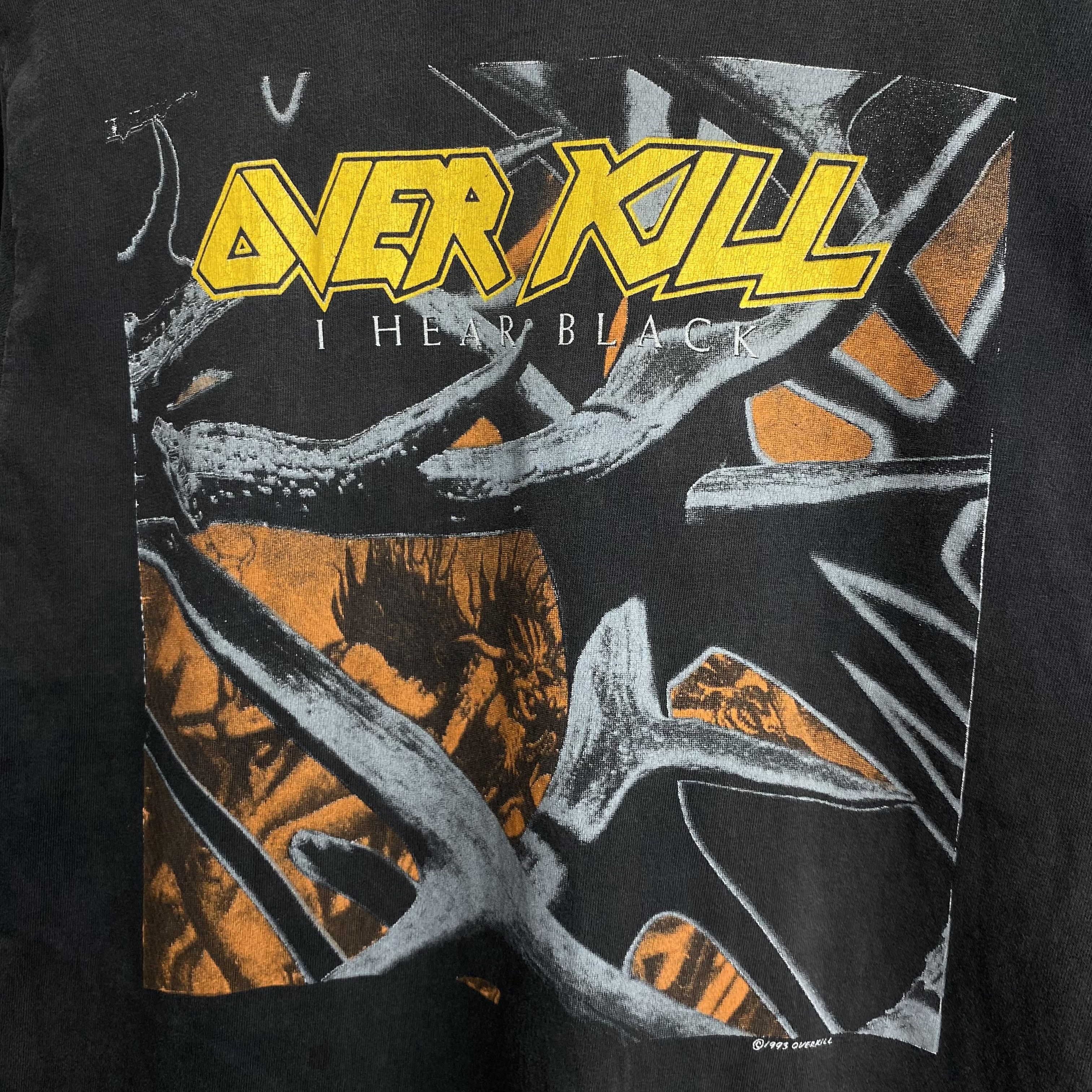 Band Tees OVERKILL Vintage 1993 US TOUR Shirt Size US L / EU 52-54 / 3 - 2 Thumbnail