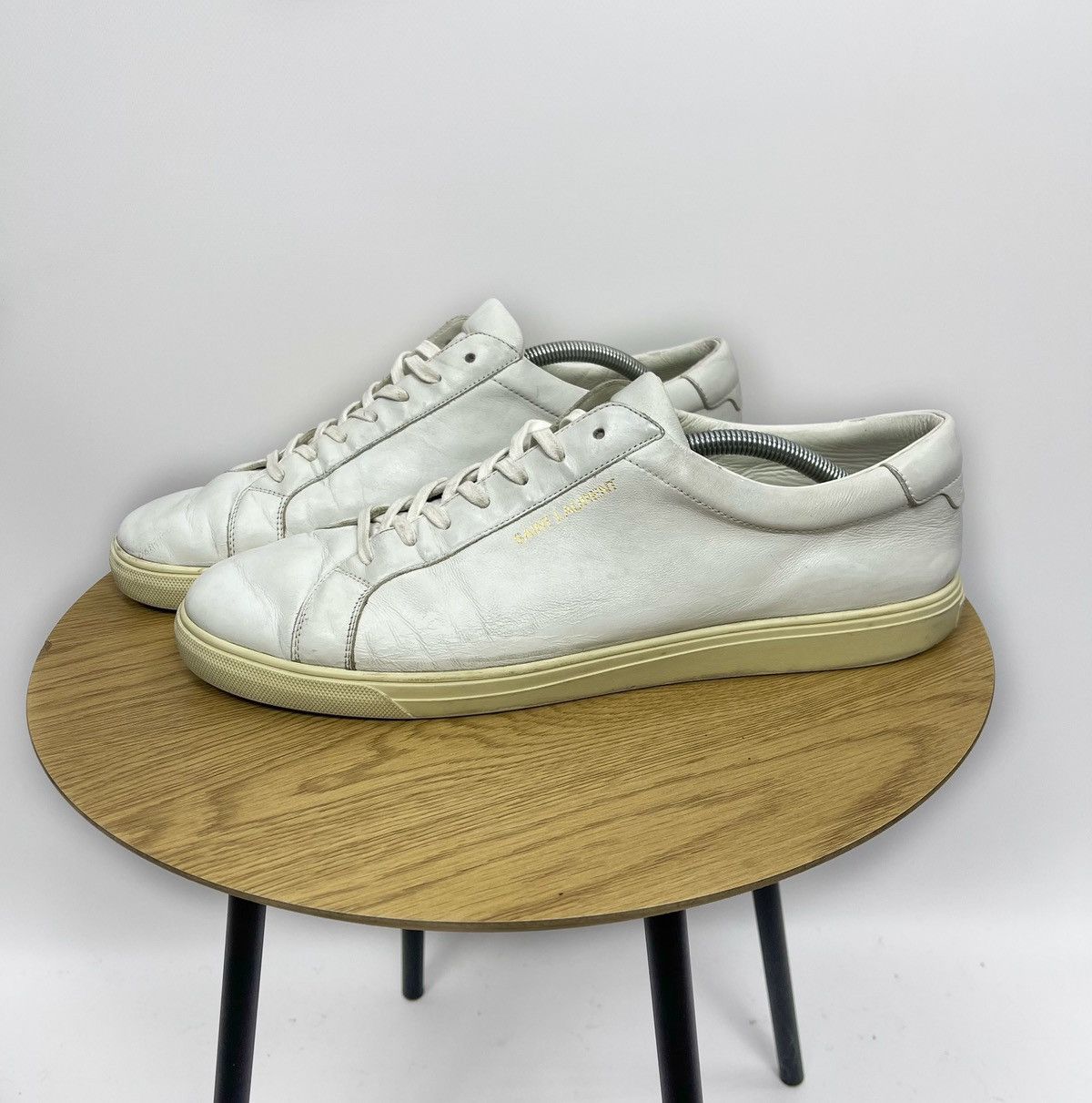 Saint Laurent Paris Saint Laurent Paris Sneakers Size 46 White DB 606833 Italy Size US 13 / EU 46 - 1 Thumbnail