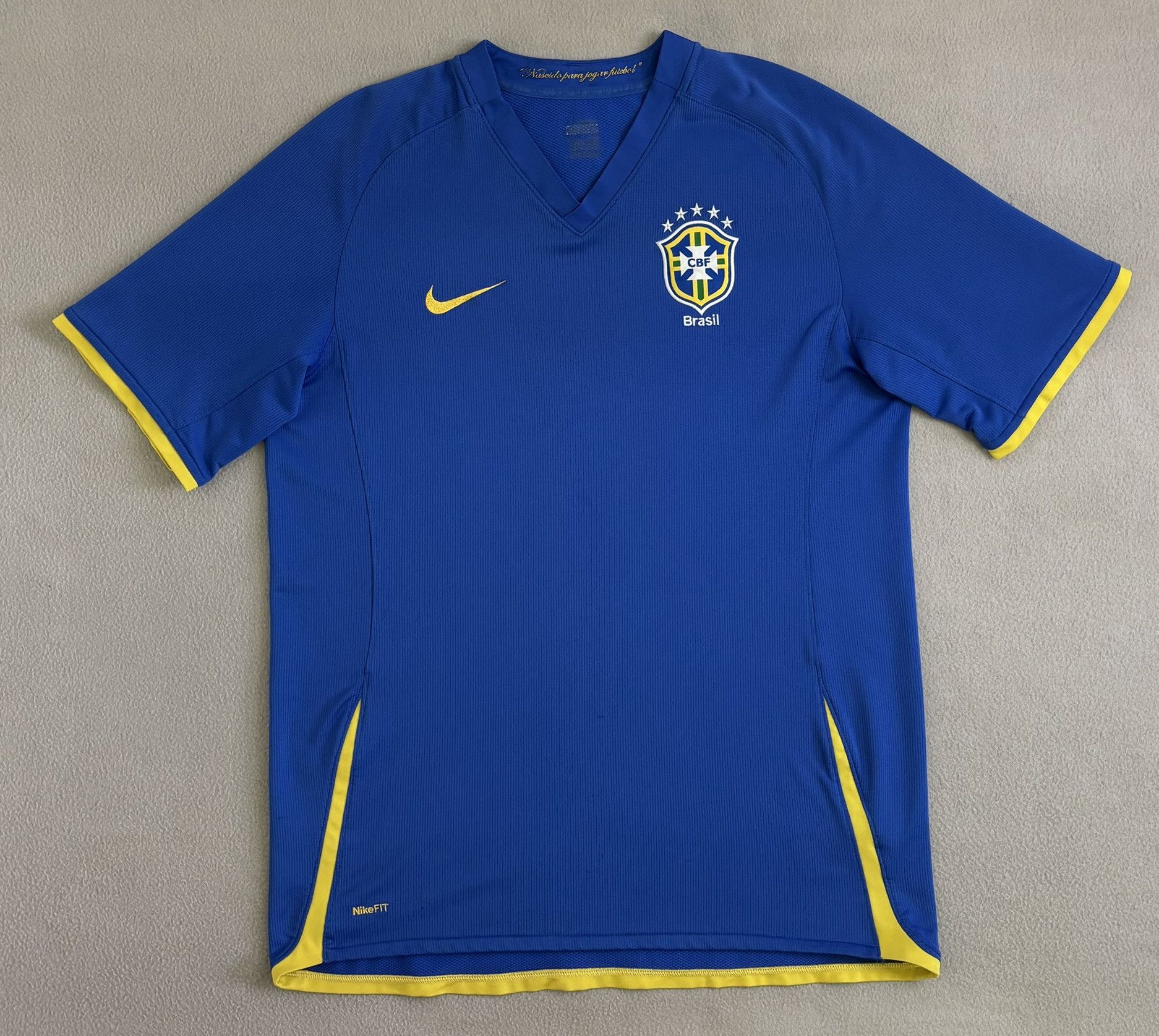 Nike Brazil 2008 Away Nike Football Jersey Large Size US L / EU 52-54 / 3 - 5 Thumbnail