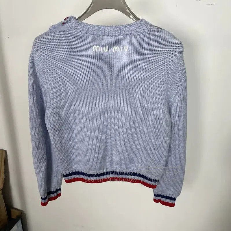 Miu Miu Miu Miu Cartoon Pattern Long Sleeve Sweatshirt . Size L / US 10 / IT 46 - 2 Thumbnail