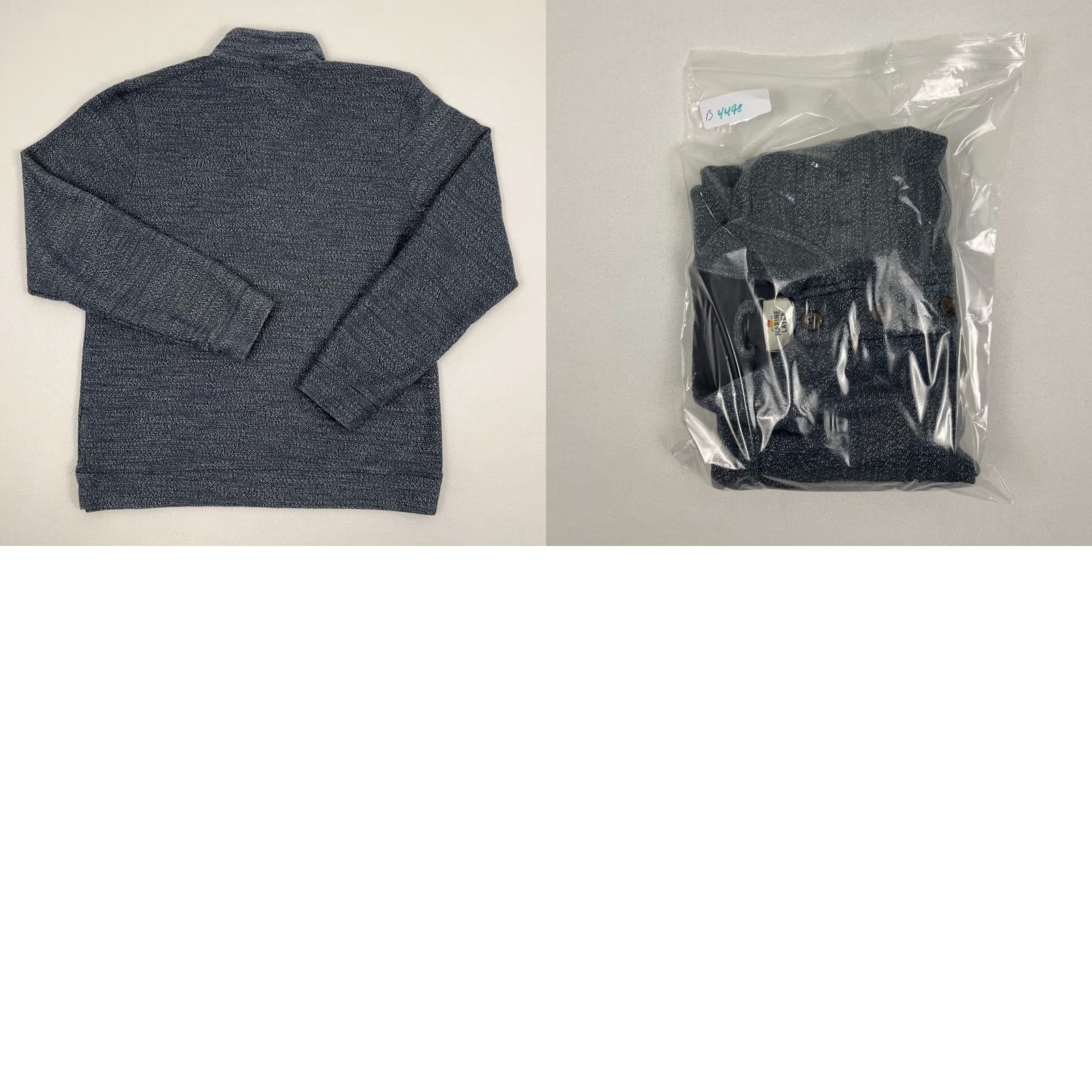 Marine Layer Marine Layer Sweatshirt Mens L Blue 4 Button Henley Pullover Knit Pullover Shirt Size US L / EU 52-54 / 3 - 8 Thumbnail