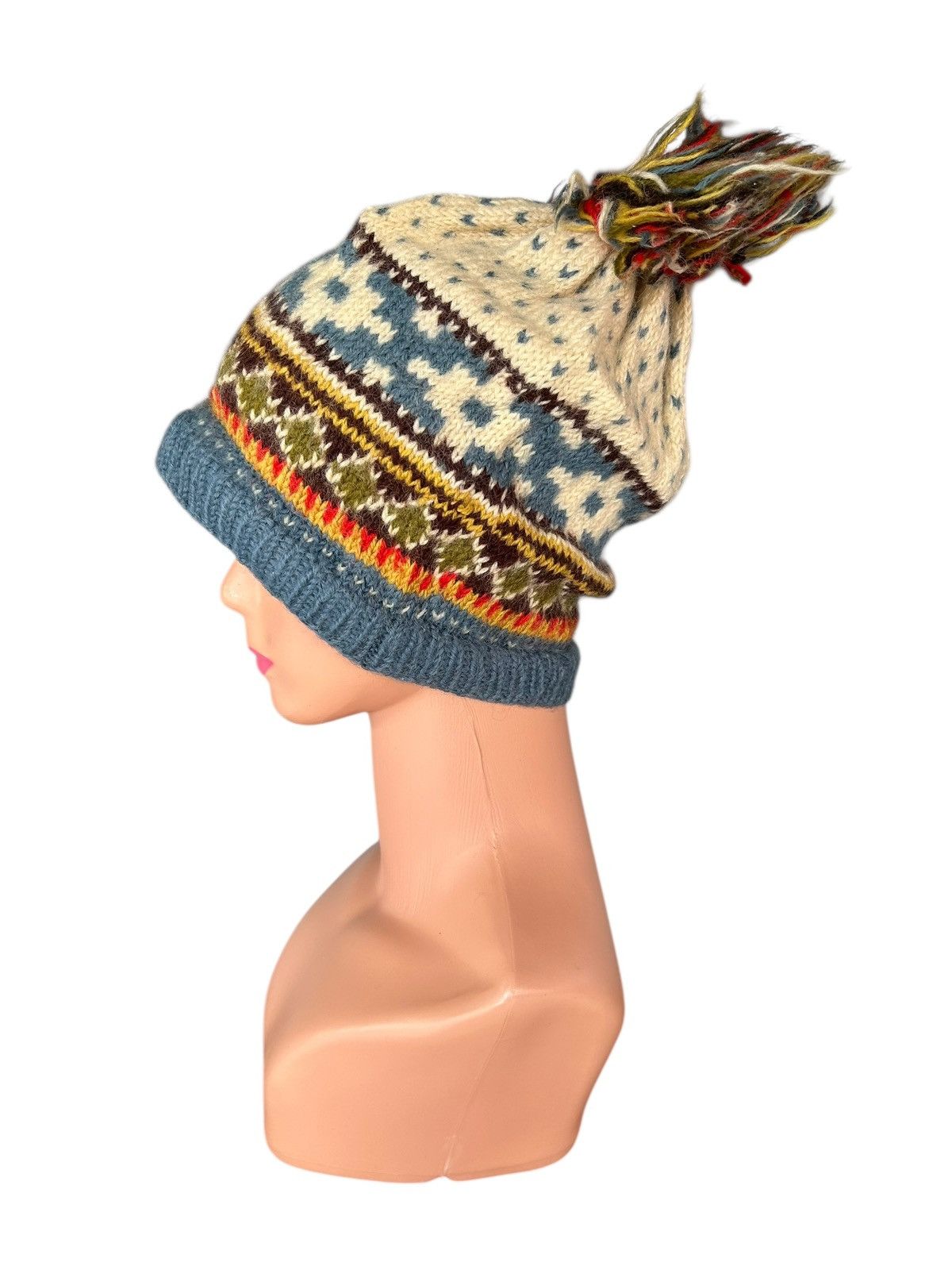 Kapital Vintage Crochet Knitted Wool Beanie Hats Size ONE SIZE - 2 Thumbnail