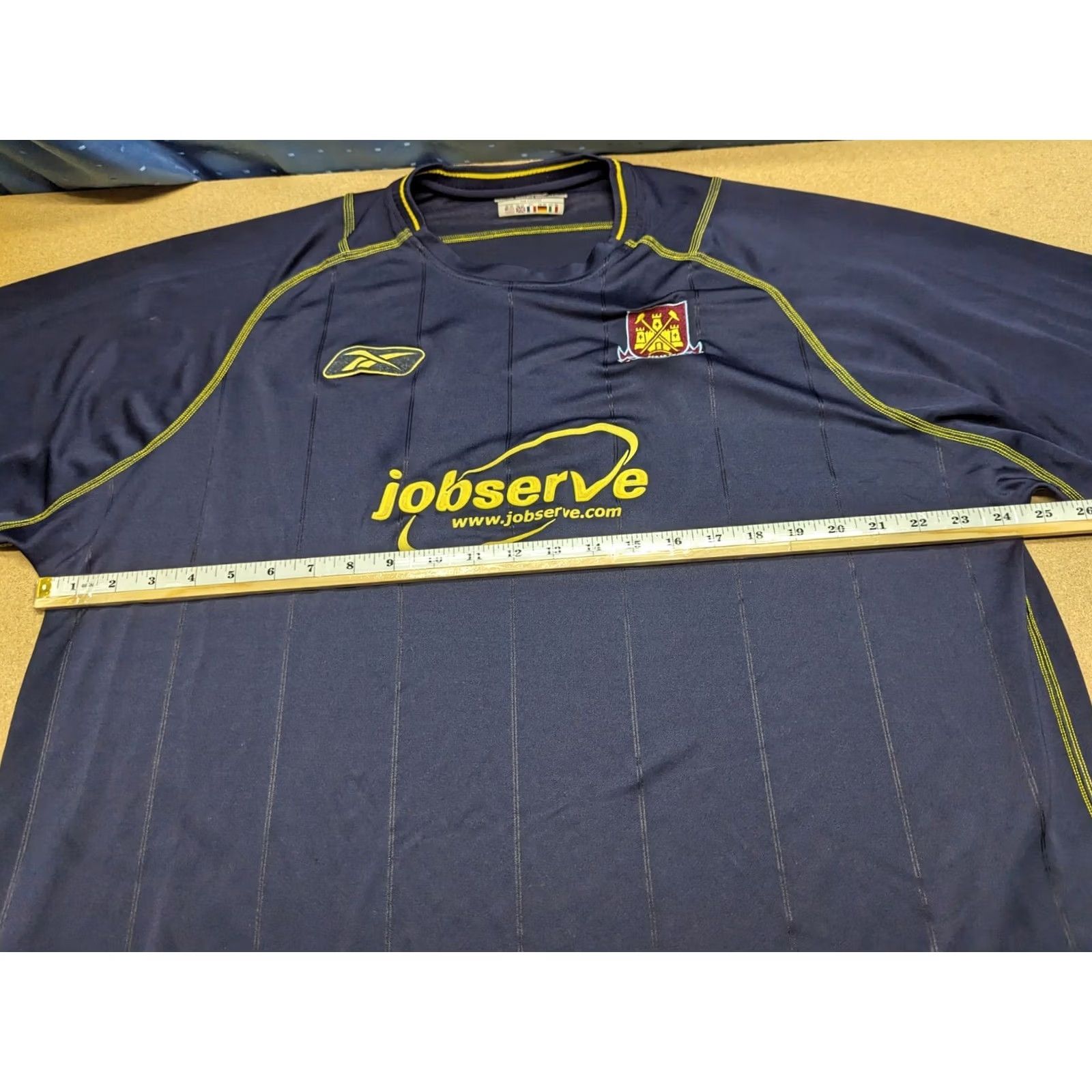Reebok VINTAGE Reebok Jersey West Ham United 2XL Black Long Sleeve Footbal Mens Size US XXL / EU 58 / 5 - 5 Thumbnail
