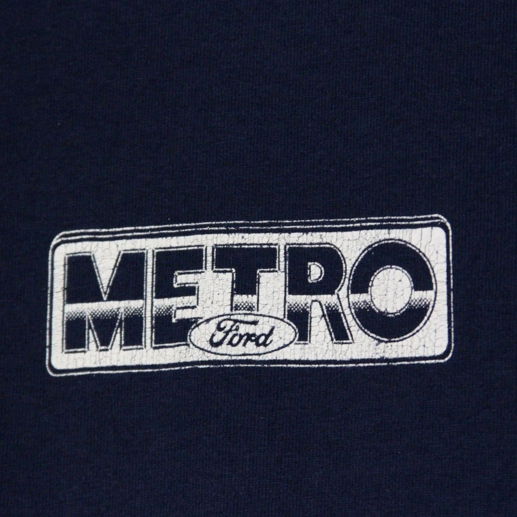 Fruit Of The Loom VINTAGE Metro Ford T Shirt Medium M Auto Car Dealer Blue Casual Streetwear | Fruit of the Loom | Graphic Print | Retro Automotive T-Shirt Mens Size US M / EU 48-50 / 2 - 2 Thumbnail