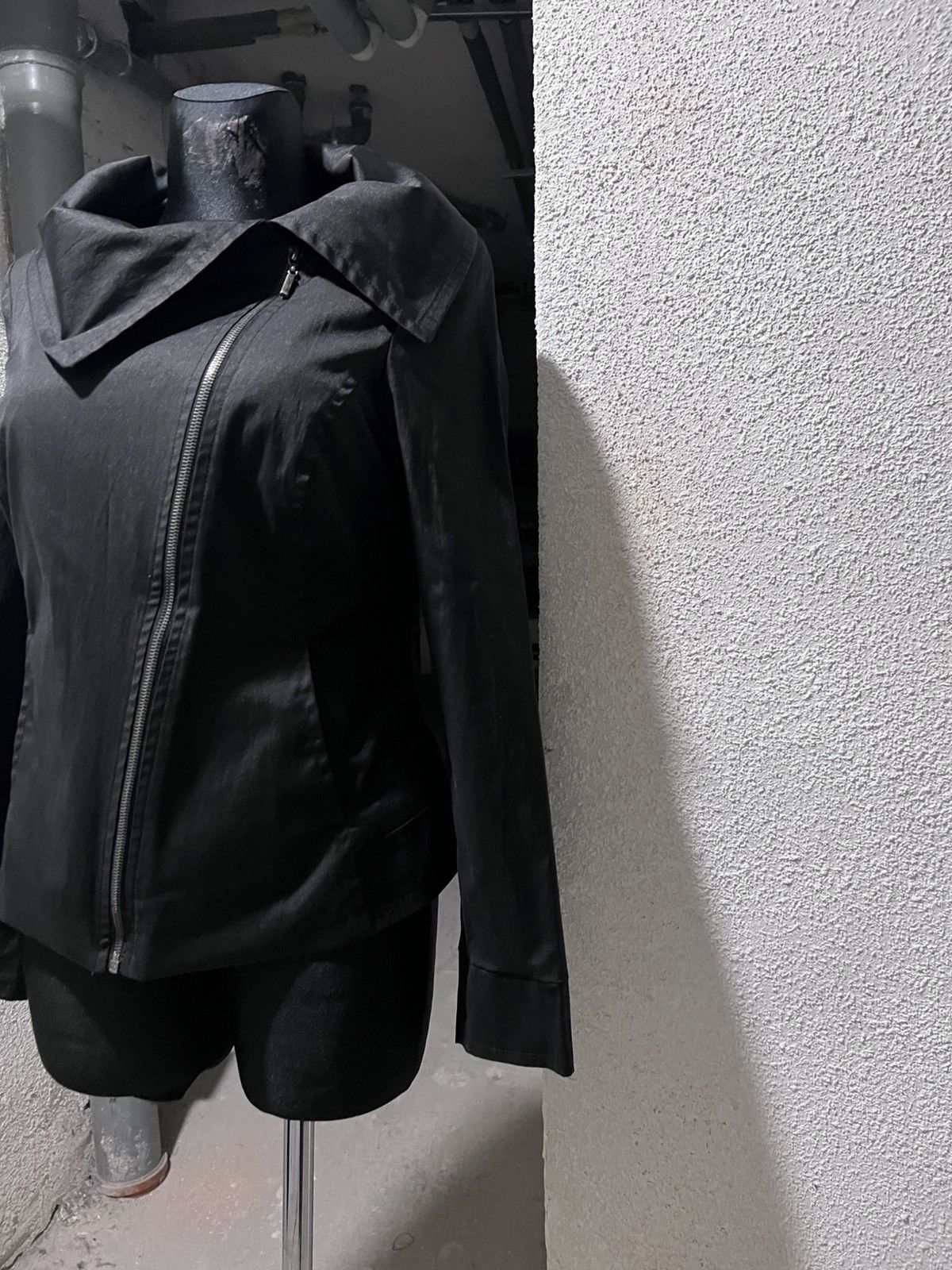 Rick Owens Asymmetrical Zip Avant Garde Jacket Size M / US 6-8 / IT 42-44 - 3 Thumbnail
