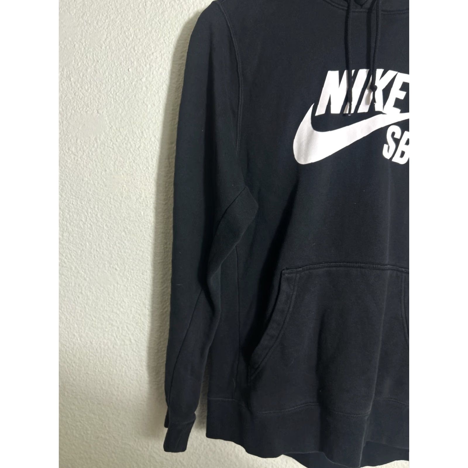 Nike Nike SB Icon Hoodie Men L Black Pullover Fleece Logo Graphic Print Cut Crew Neck Pockets Skateboarding Size US L / EU 52-54 / 3 - 5 Thumbnail