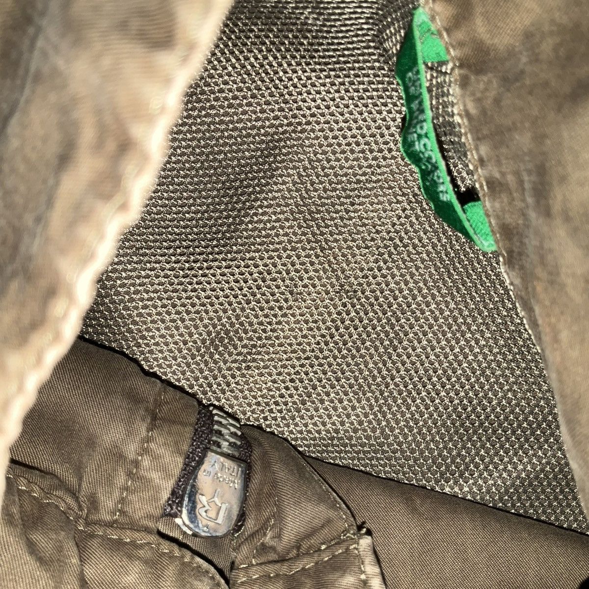 United Colors Of Benetton United Colors Army Green Zip Up Cotton Moto Jacket Size M / US 6-8 / IT 42-44 - 4 Thumbnail