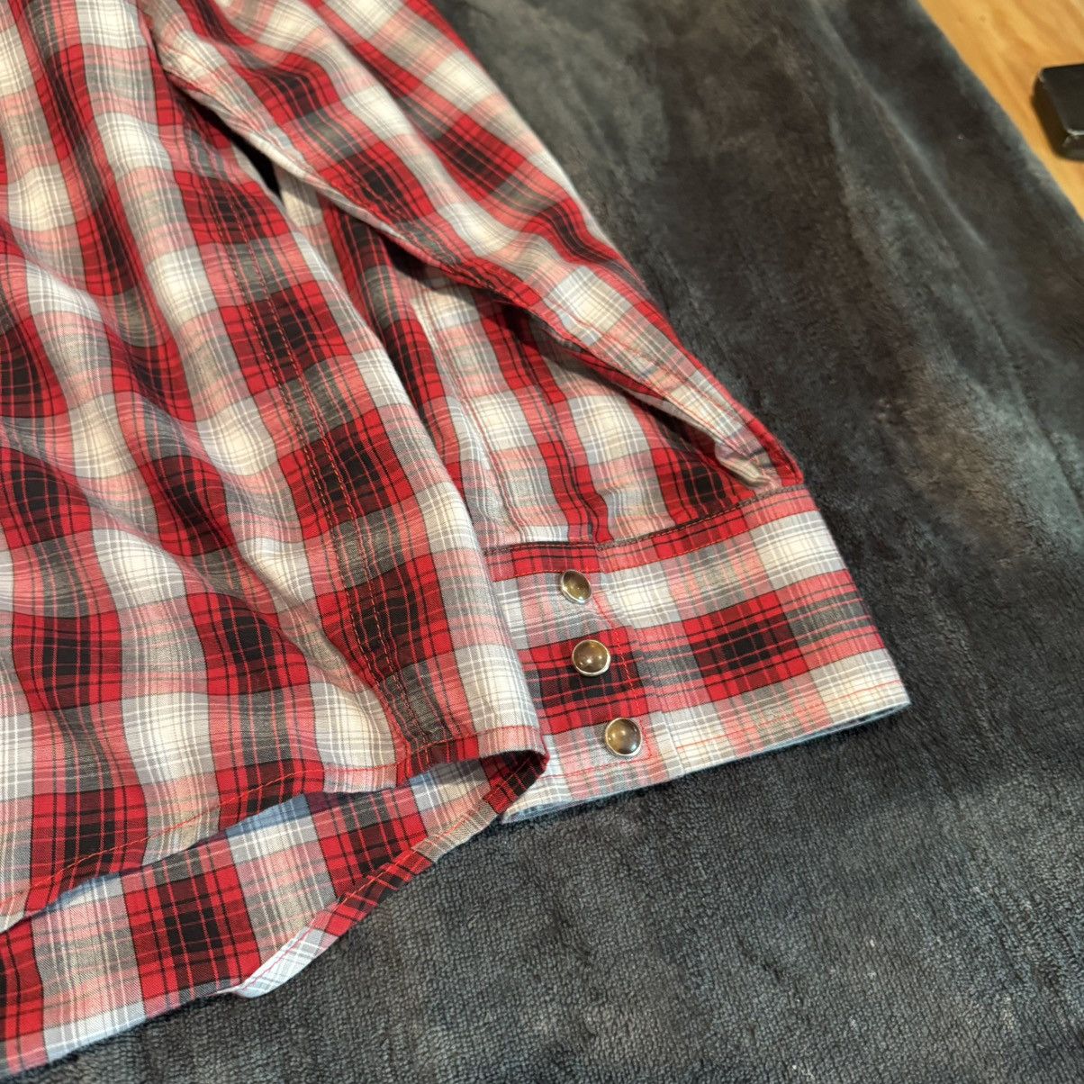 Pendleton Red Plaid Pendleton Western Pearl Snap Button Up Shirt XXL Size US XXL / EU 58 / 5 - 5 Thumbnail