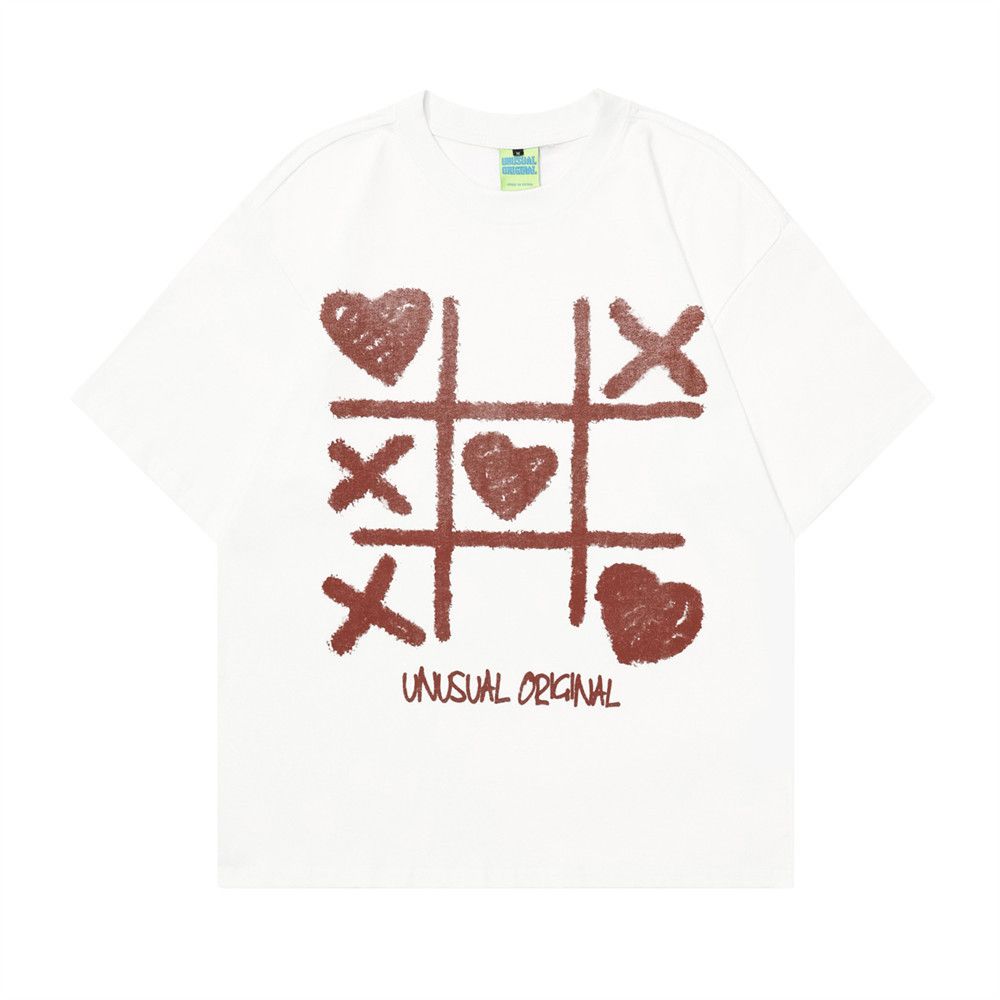 Japanese Brand × Vintage Men's loose street fashion casual cotton heart print T-shirt Size US M / EU 48-50 / 2 - 1 Thumbnail