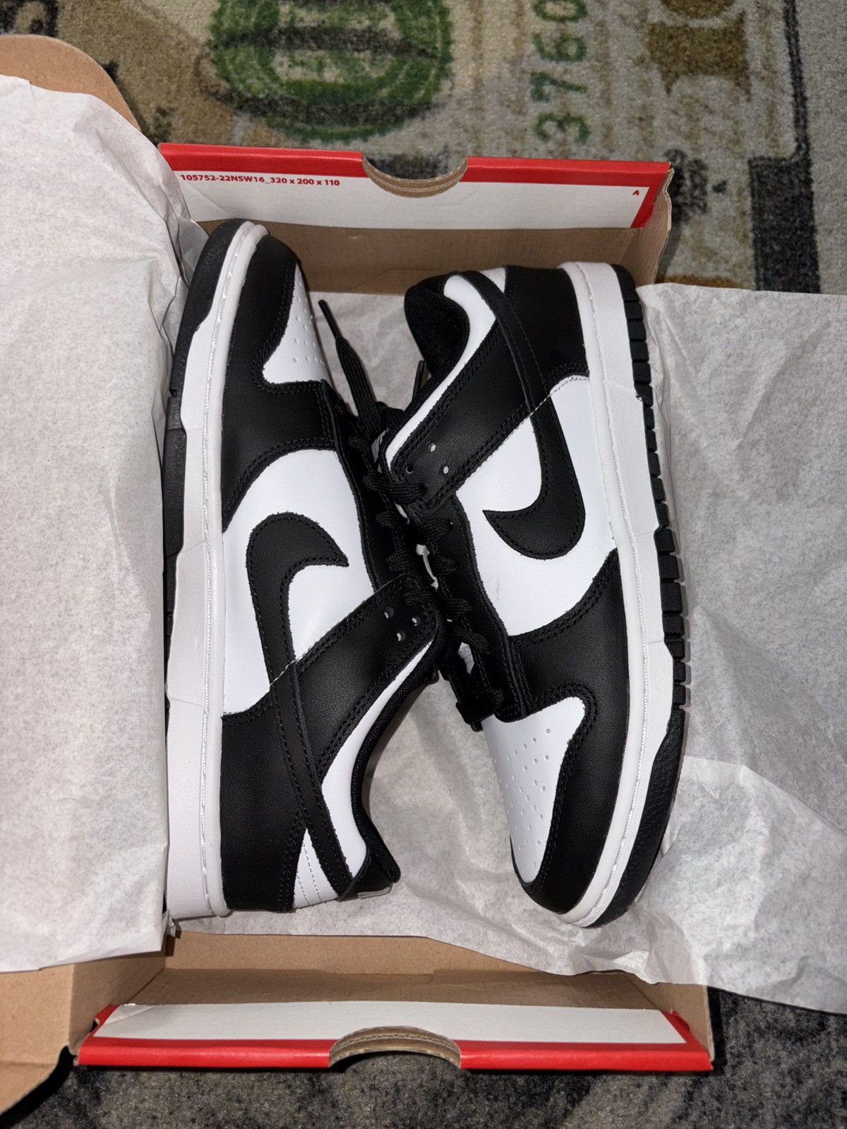 Nike Nike Dunk Low Retro White Black Panda Size US 8.5 / EU 41-42 - 1 Thumbnail
