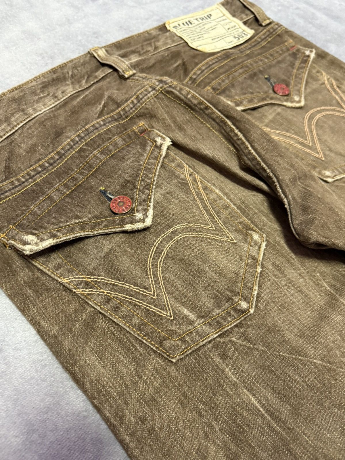 Edwin Edwin 503 Flare Faded Brown Bootcut Jeans Size US 34 / EU 50 - 18 Thumbnail