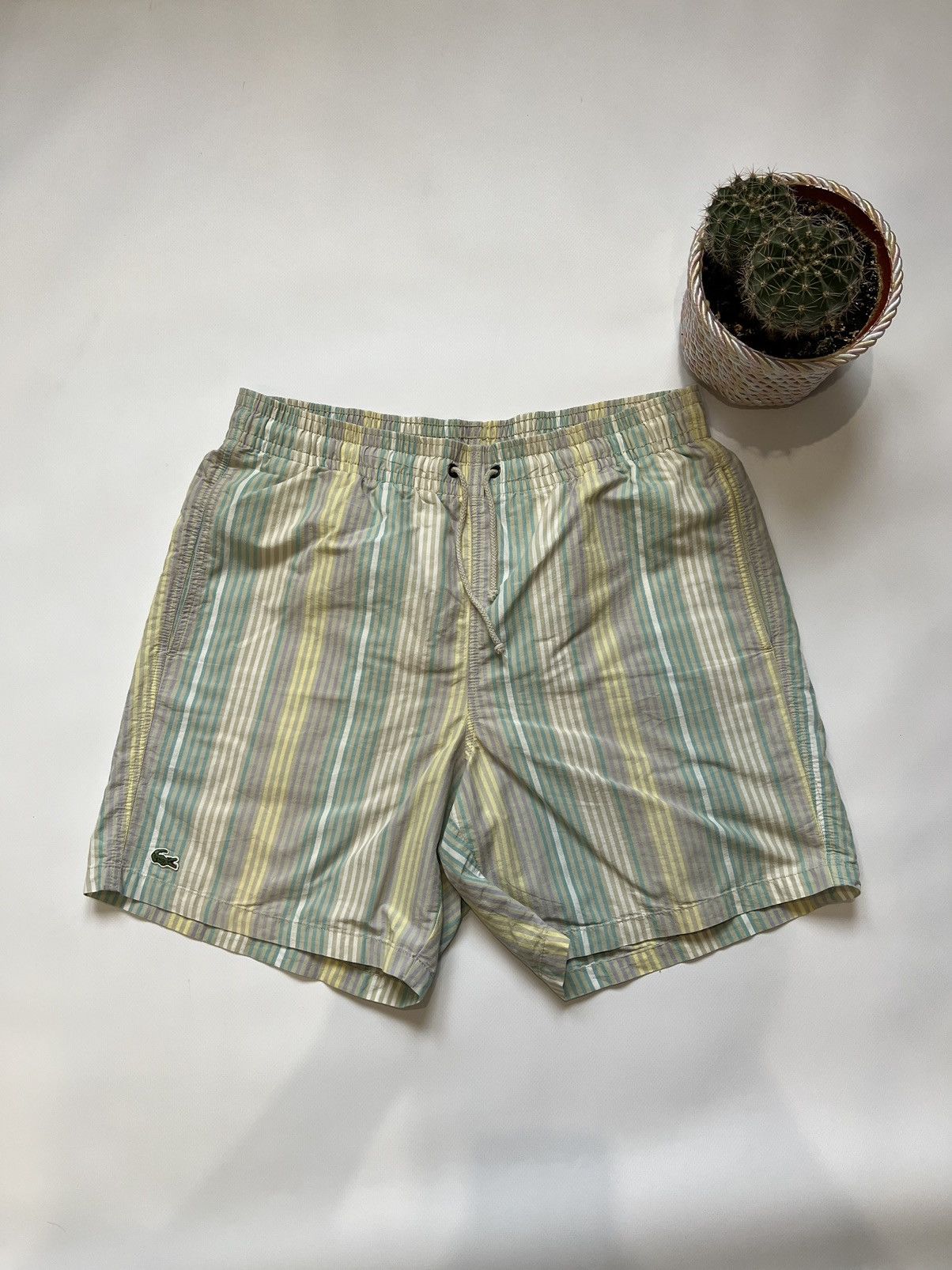 Lacoste Lacoste Shorts Vintage 90s Swim Striped Size US 32 / EU 48 - 1 Thumbnail