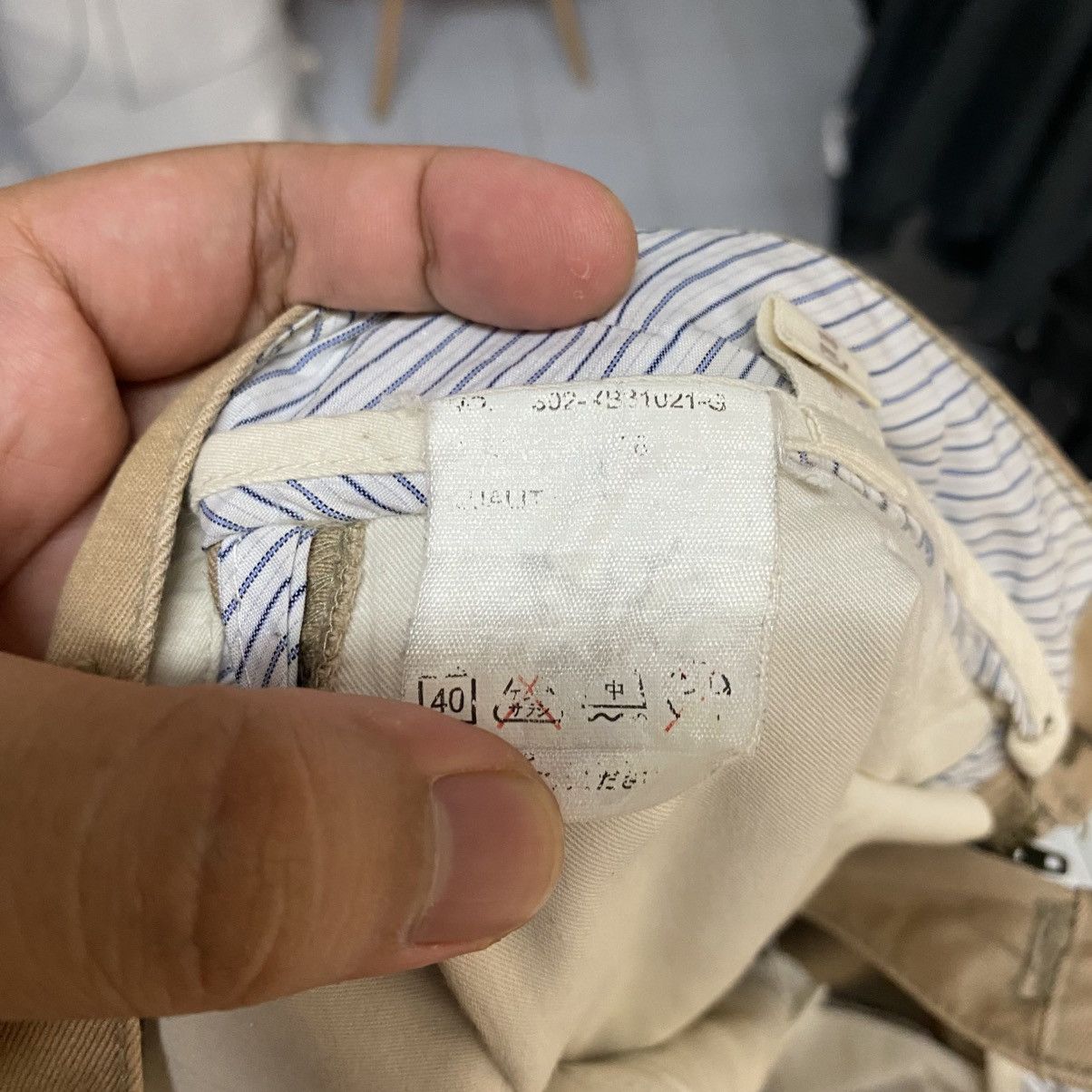 Japanese Brand DL Grand Global Beige Casual Pants #C986 Size US 30 / EU 46 - 19 Thumbnail