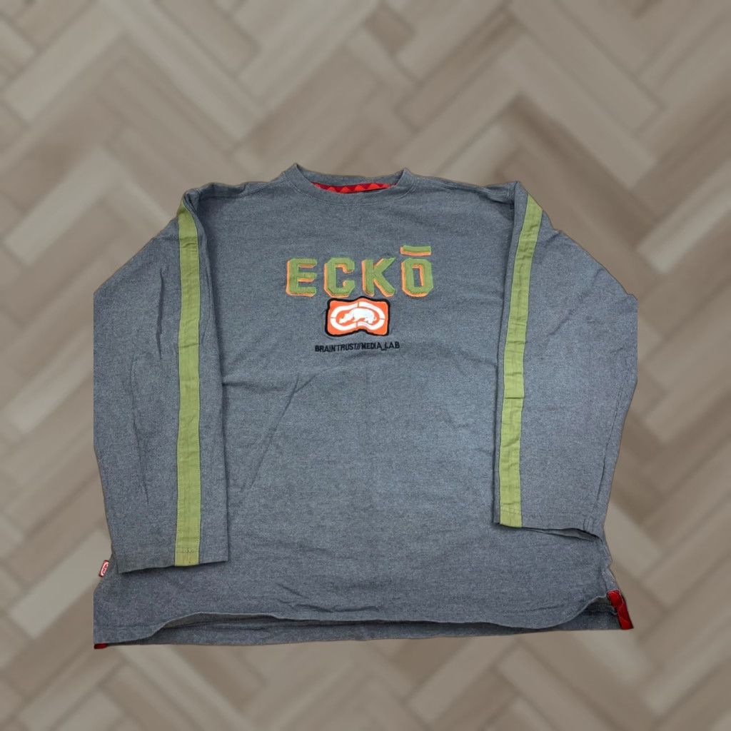 Ecko Unltd. VINTAGE Ecko Unltd Long Sleeve Shirt Mens XL Gray Logo Embroidered Y2K 90s Hip Hop Shirt Mens XL Gray Logo Embroidered Vintage 90s Y2K Size US XL / EU 56 / 4 - 1 Thumbnail