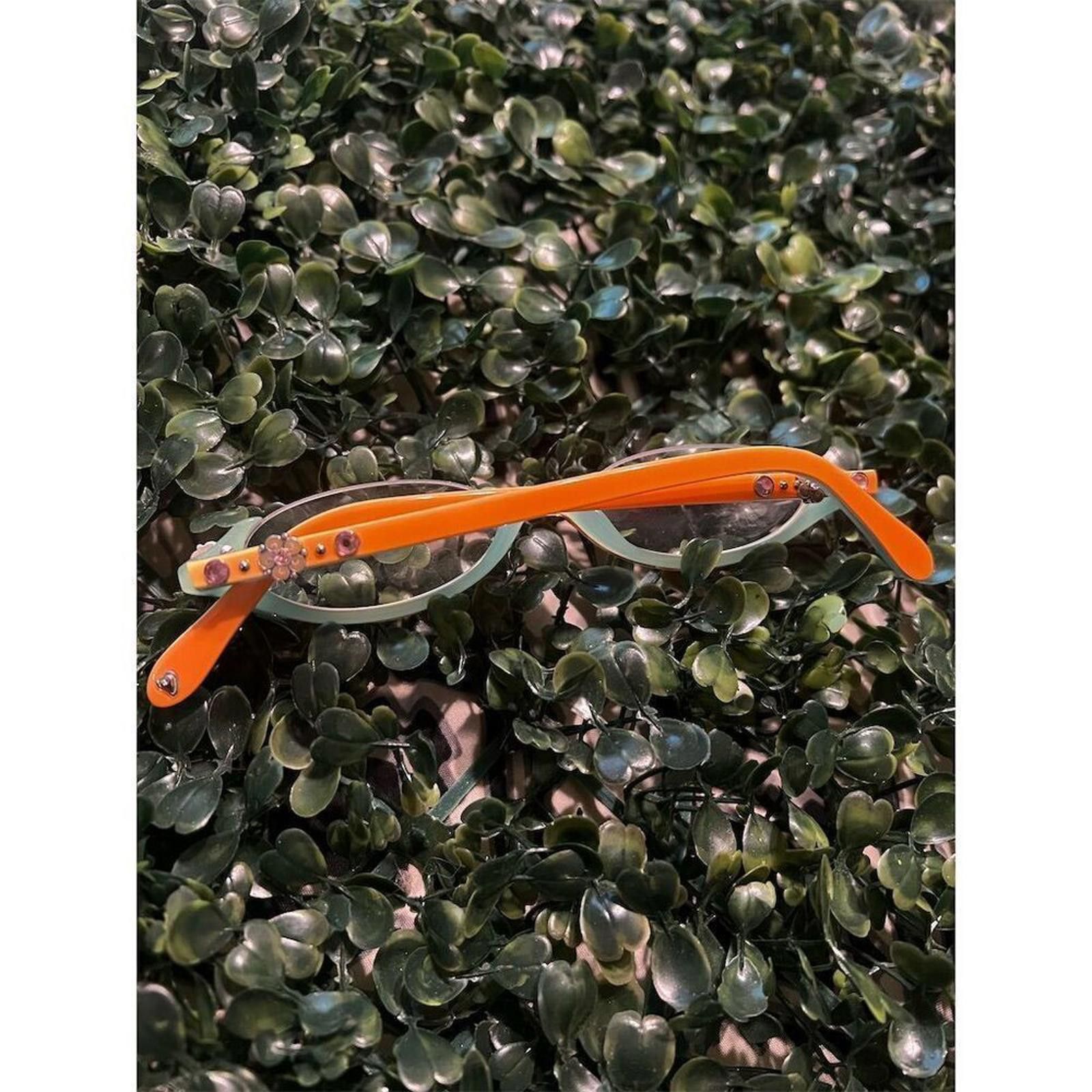 Brighton Brighton Orange Oval readers +1.0 Garden of Eden RARE! Size ONE SIZE - 6 Thumbnail