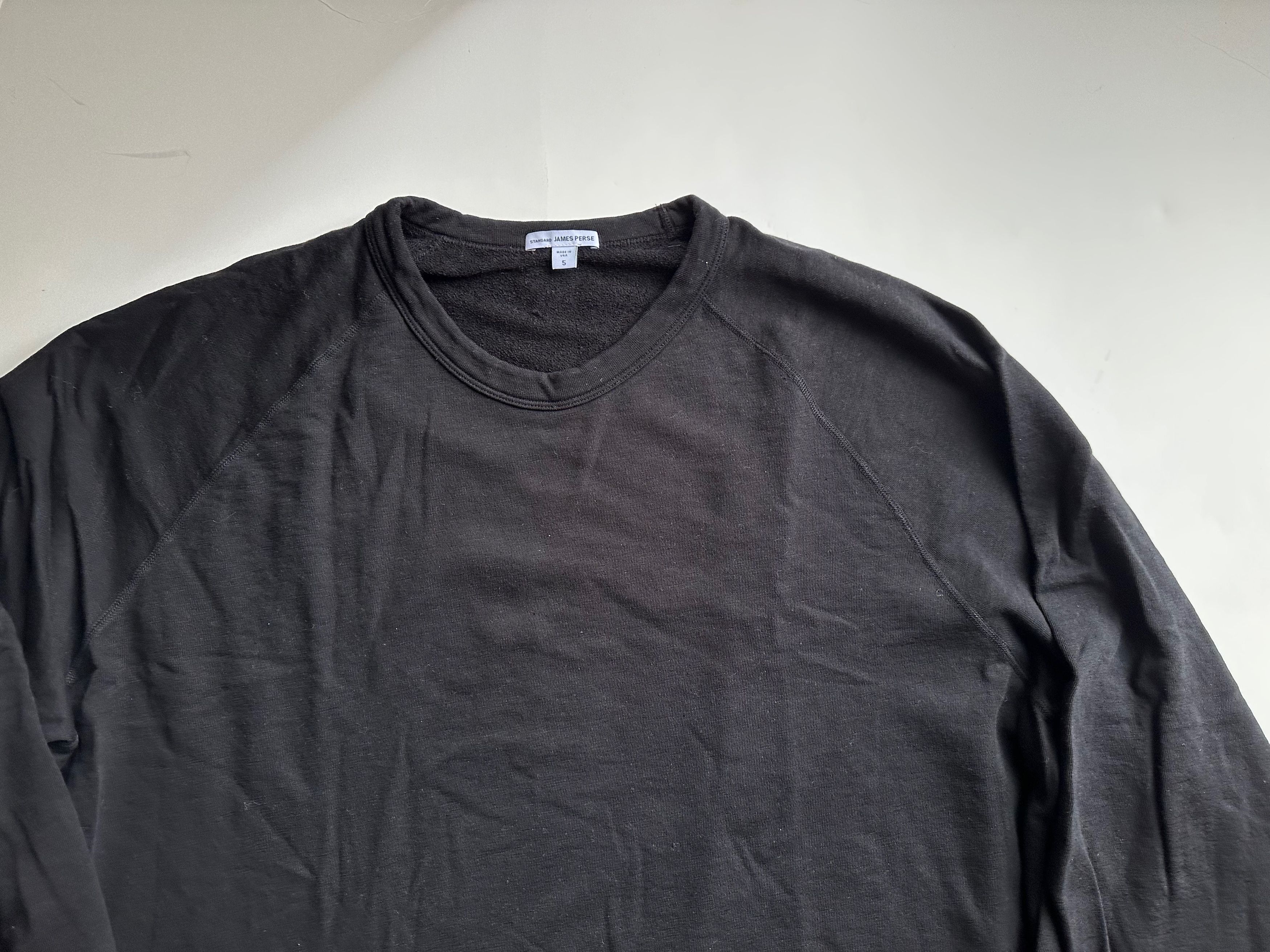 James Perse James Perse Supima Cotton Pullover - Black - Size 5 (XXL) Size US XXL / EU 58 / 5 - 2 Thumbnail