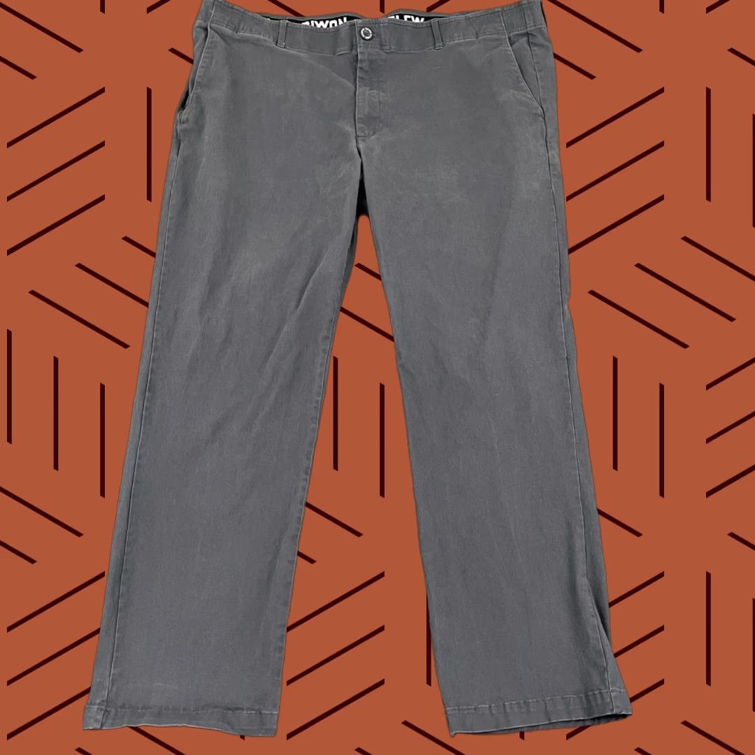 CO DIXXON Chino Pants 44x32 Straight Leg Gray D-FLEXX Stretch Mens Size US 44 / EU 60 - 1 Thumbnail