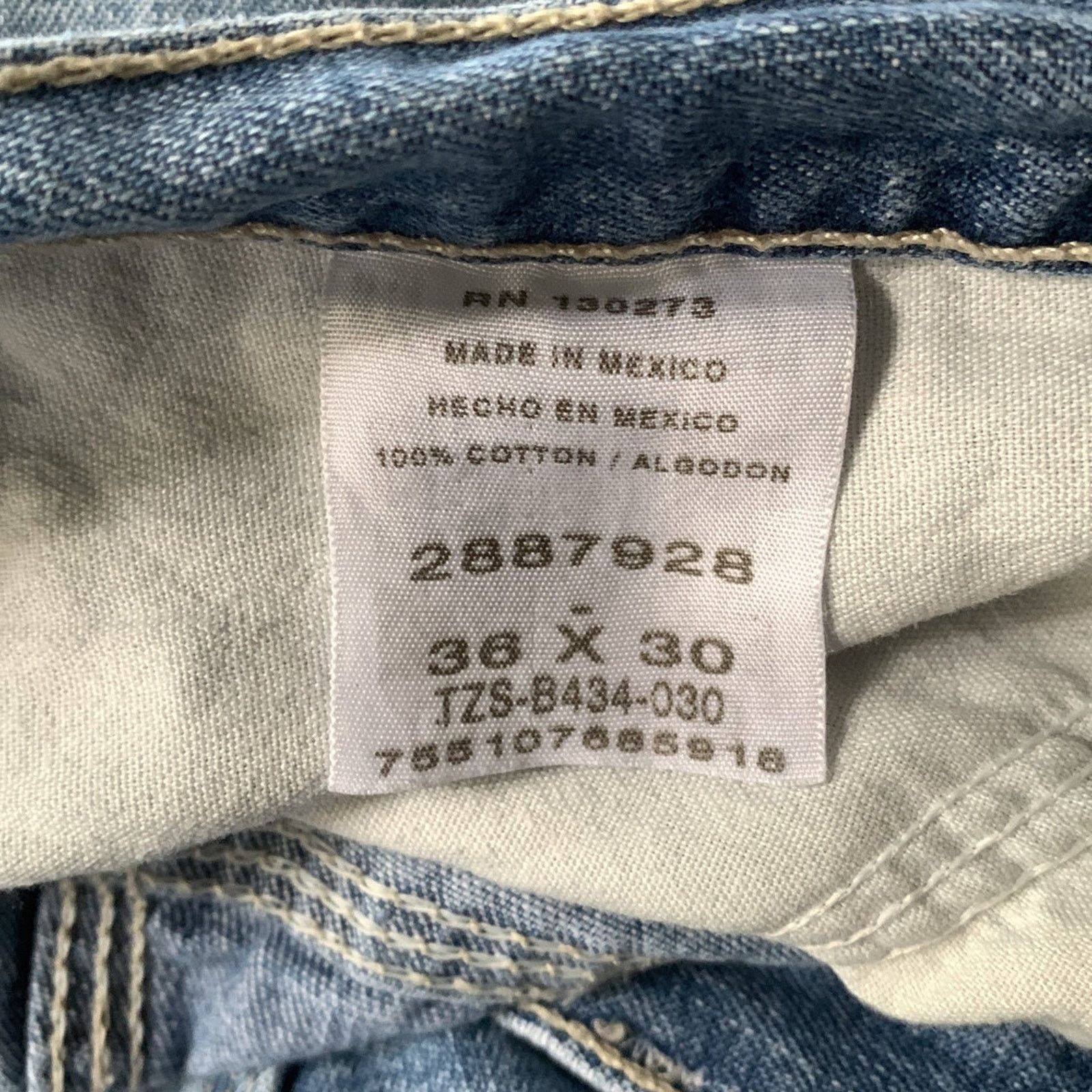 Lee Lee Dungarees Carpenter Jeans Men's Waist 36" Inseam 26" Size US 36 / EU 52 - 7 Thumbnail
