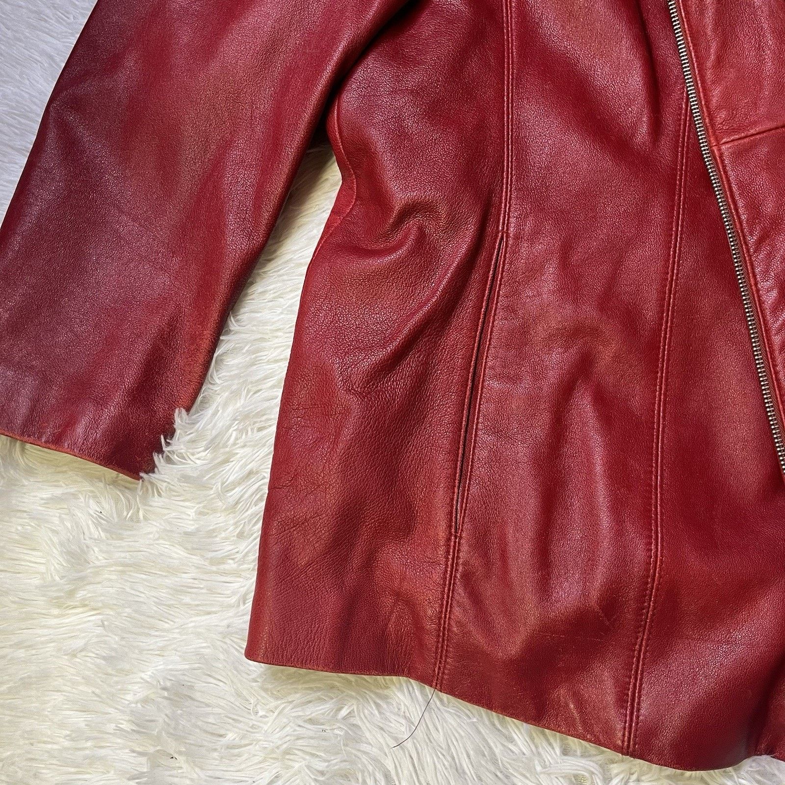 Other Wilson Leather Womens Jacket Red Zip Thinsulate 3XL Size 3XL / US 20-22 - 5 Thumbnail