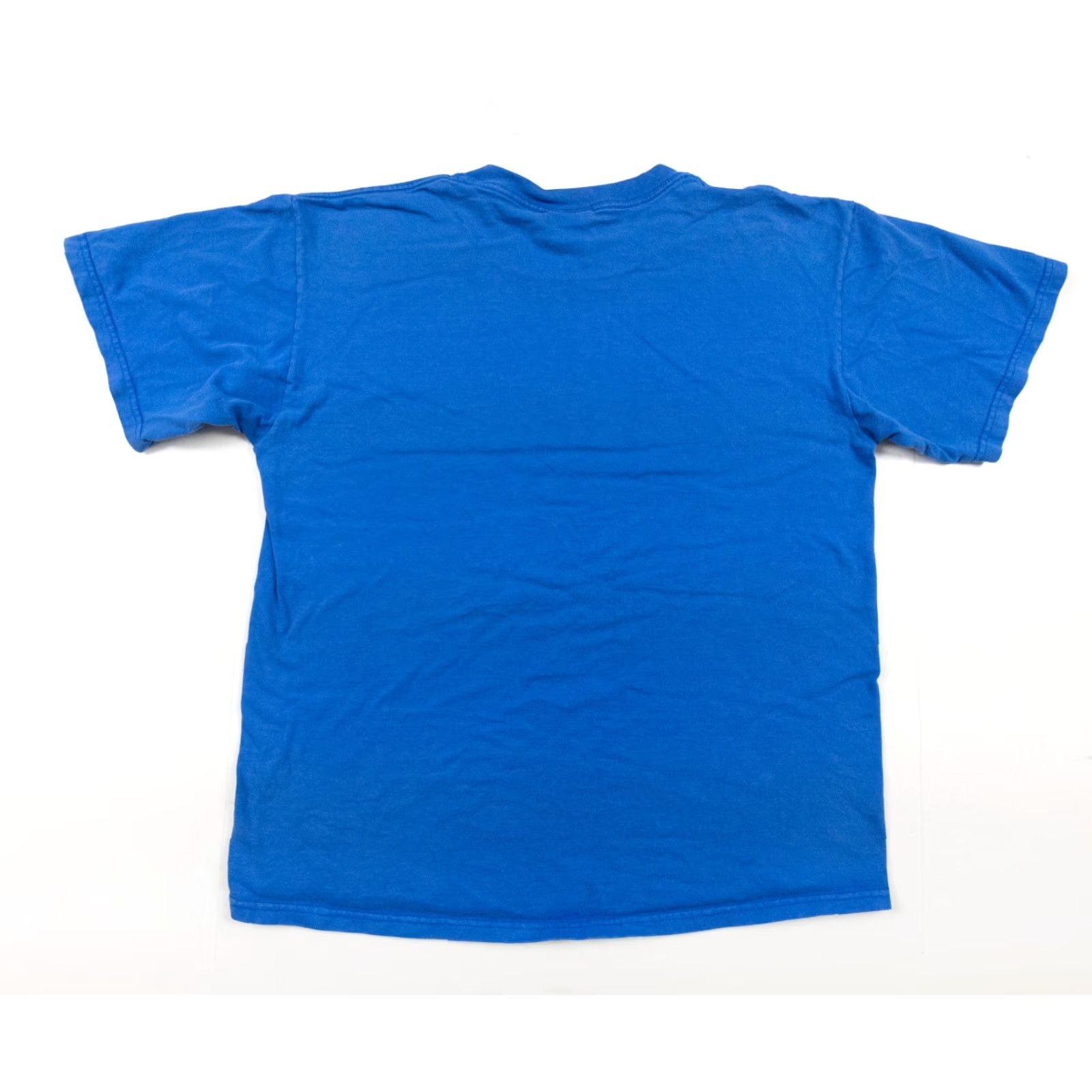 Nutmeg VINTAGE Nutmeg T-shirt Shirt Adult Large Blue Short Sleeve Knit Cotton Men Casual USA VTGLg Blue Nutmeg Shirt Mens 1960s 70s 80s Size US L / EU 52-54 / 3 - 6 Thumbnail