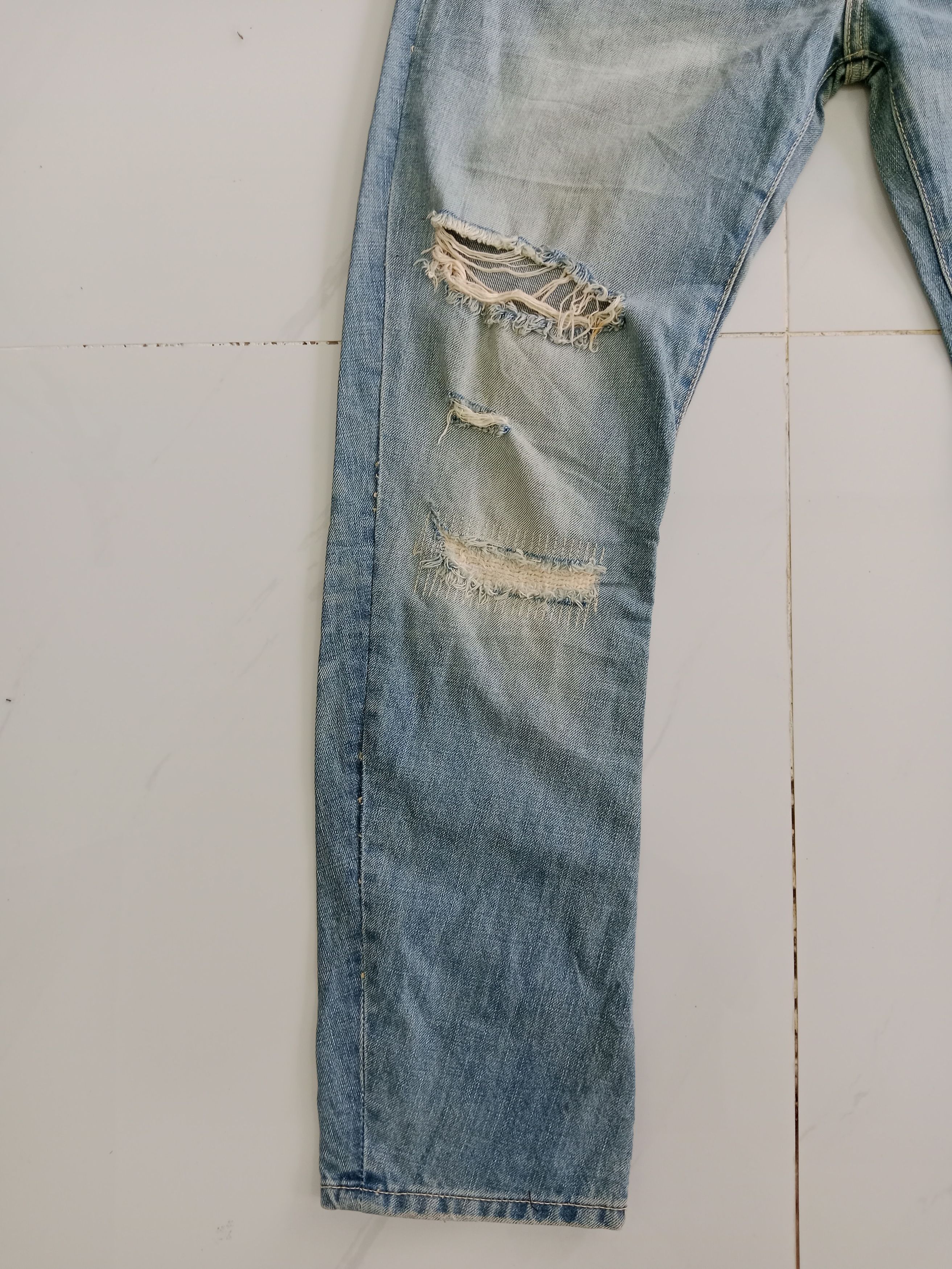 Zara ZARA Denim Collection Distressed Jeans Size US 34 / EU 50 - 7 Thumbnail