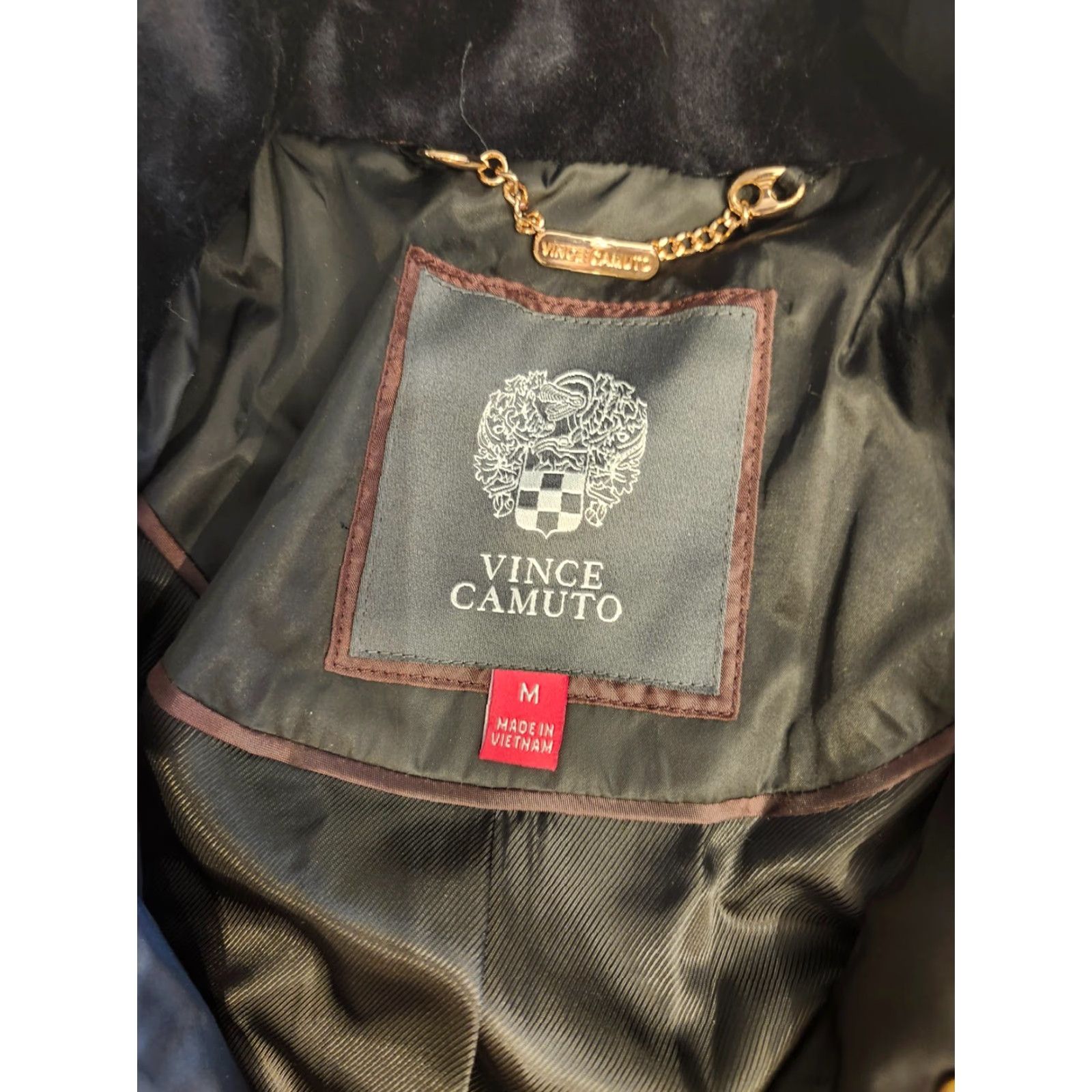 Vince Camuto Vince Camuto Quilt ed Jacket Women's M Black Parka Coat Full Zip Riding Quilted Size M / US 6-8 / IT 42-44 - 3 Thumbnail