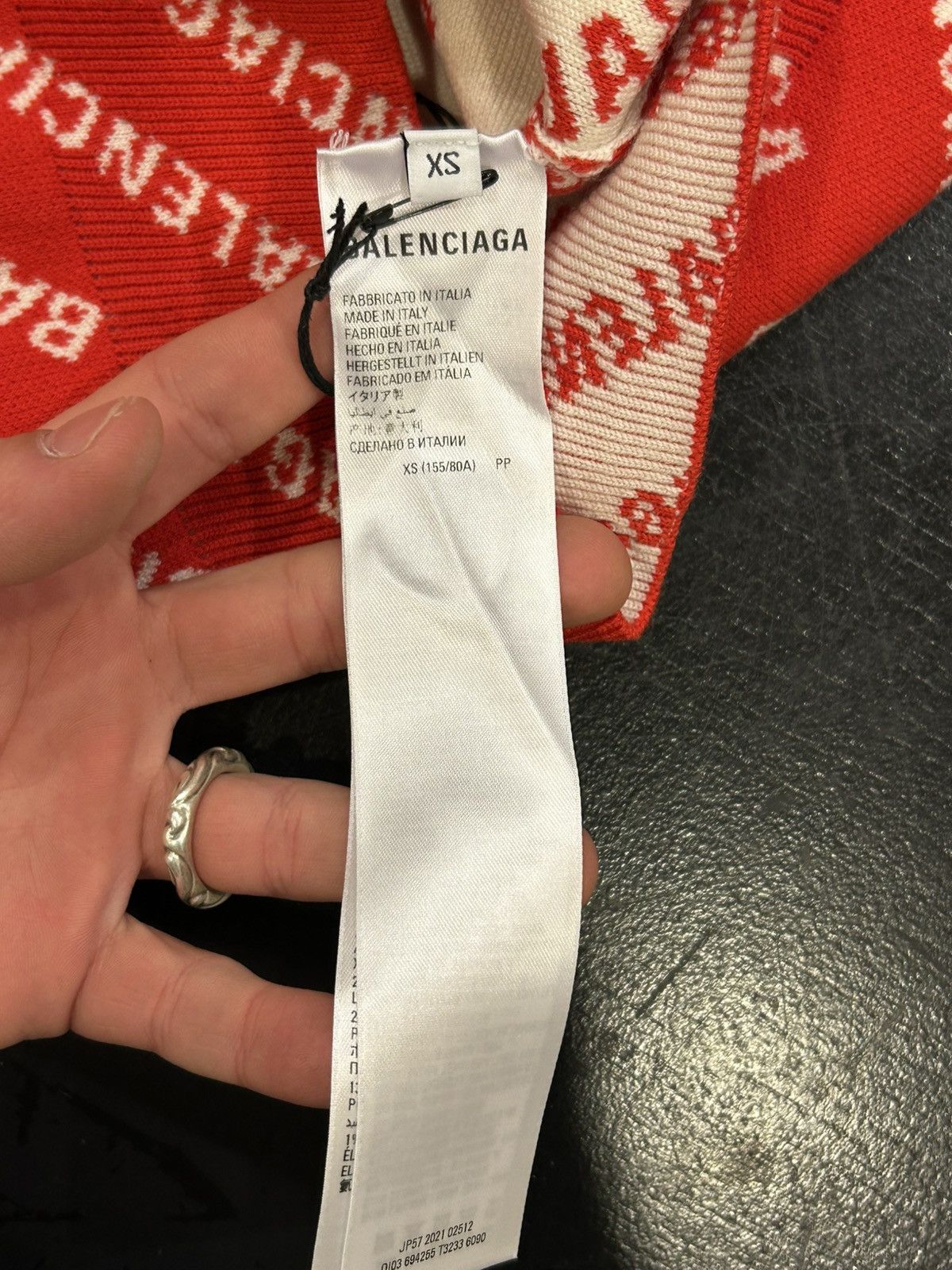 Balenciaga AOP Sweater - Red