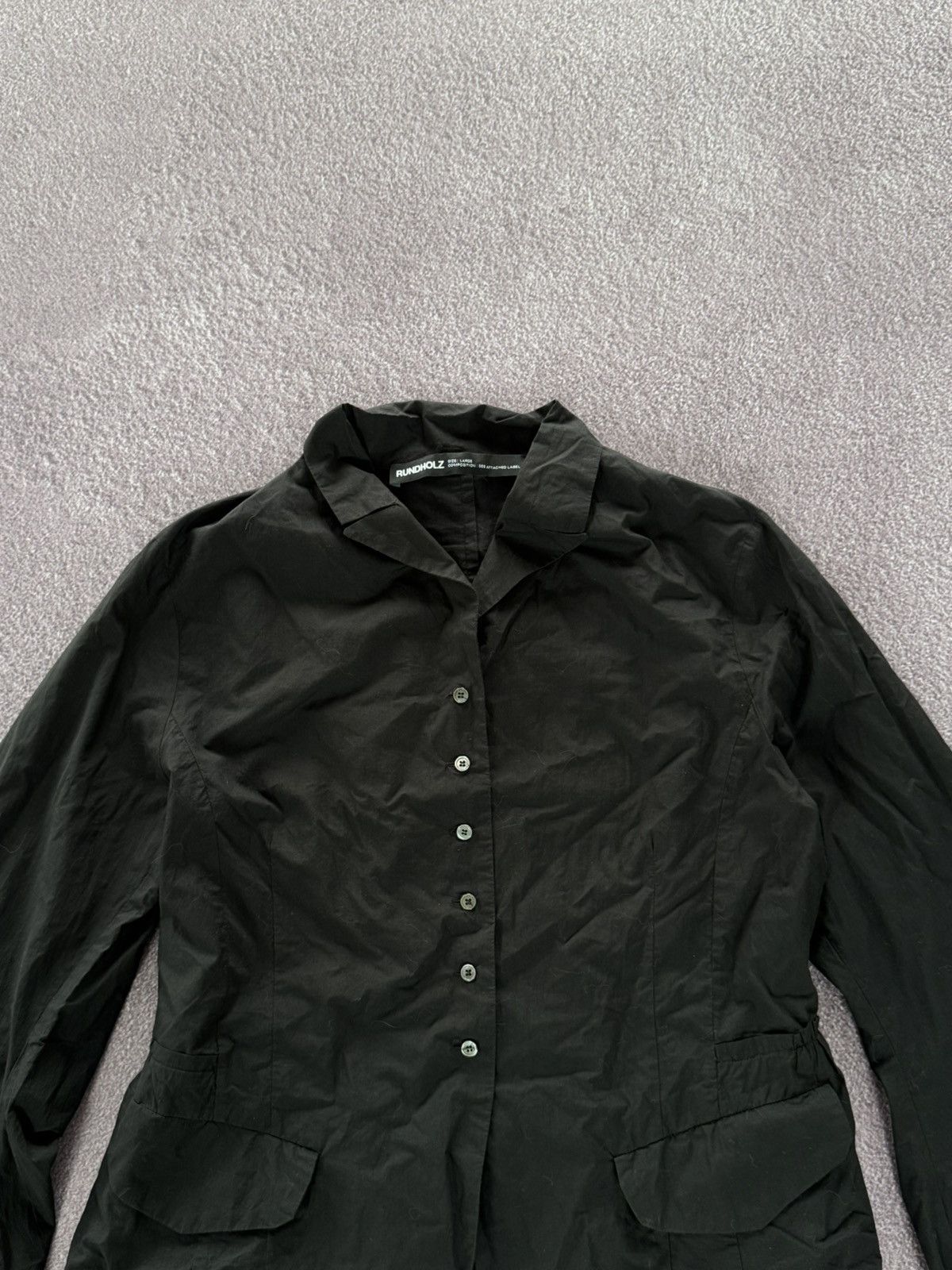 Rundholz Rundholz Avant Garde Abstract Goth Vibe Button Up Shirt Size L / US 10 / IT 46 - 2 Thumbnail