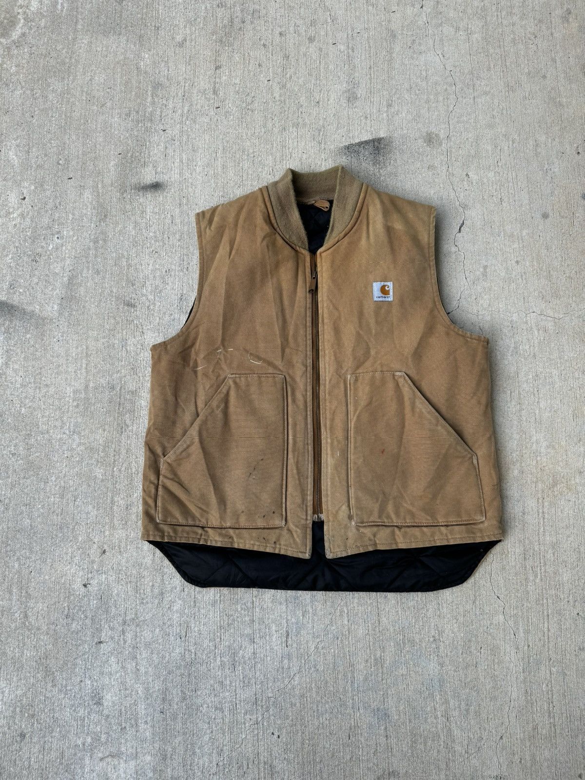 Carhartt × Vintage Vintage khaki carhartt vest Size US XL / EU 56 / 4 - 1 Thumbnail
