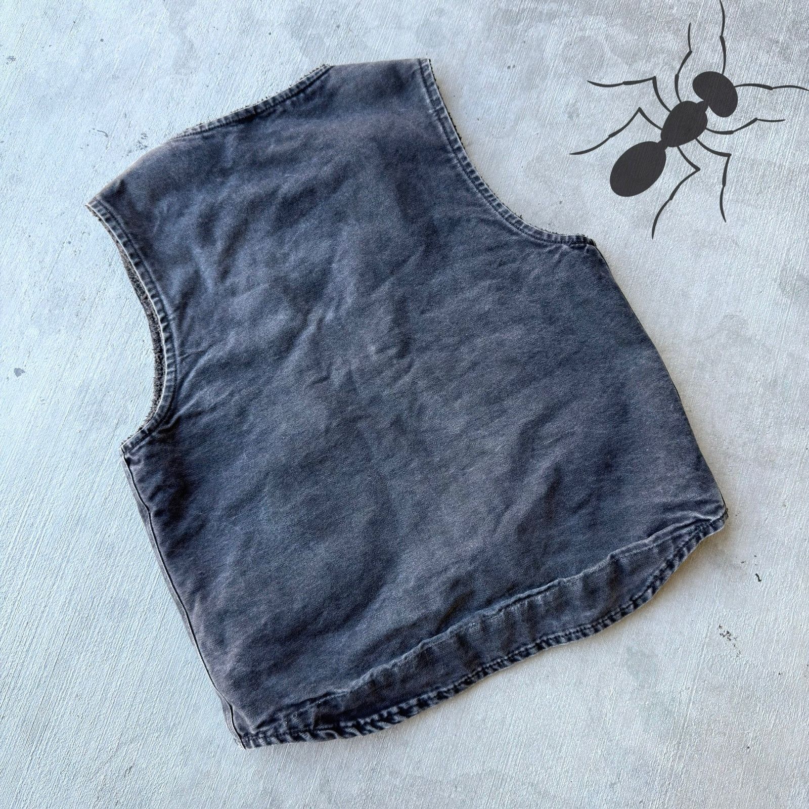 Carhartt × Vintage Carhartt V26 BLK faded black work wear vest Size US S / EU 44-46 / 1 - 3 Thumbnail