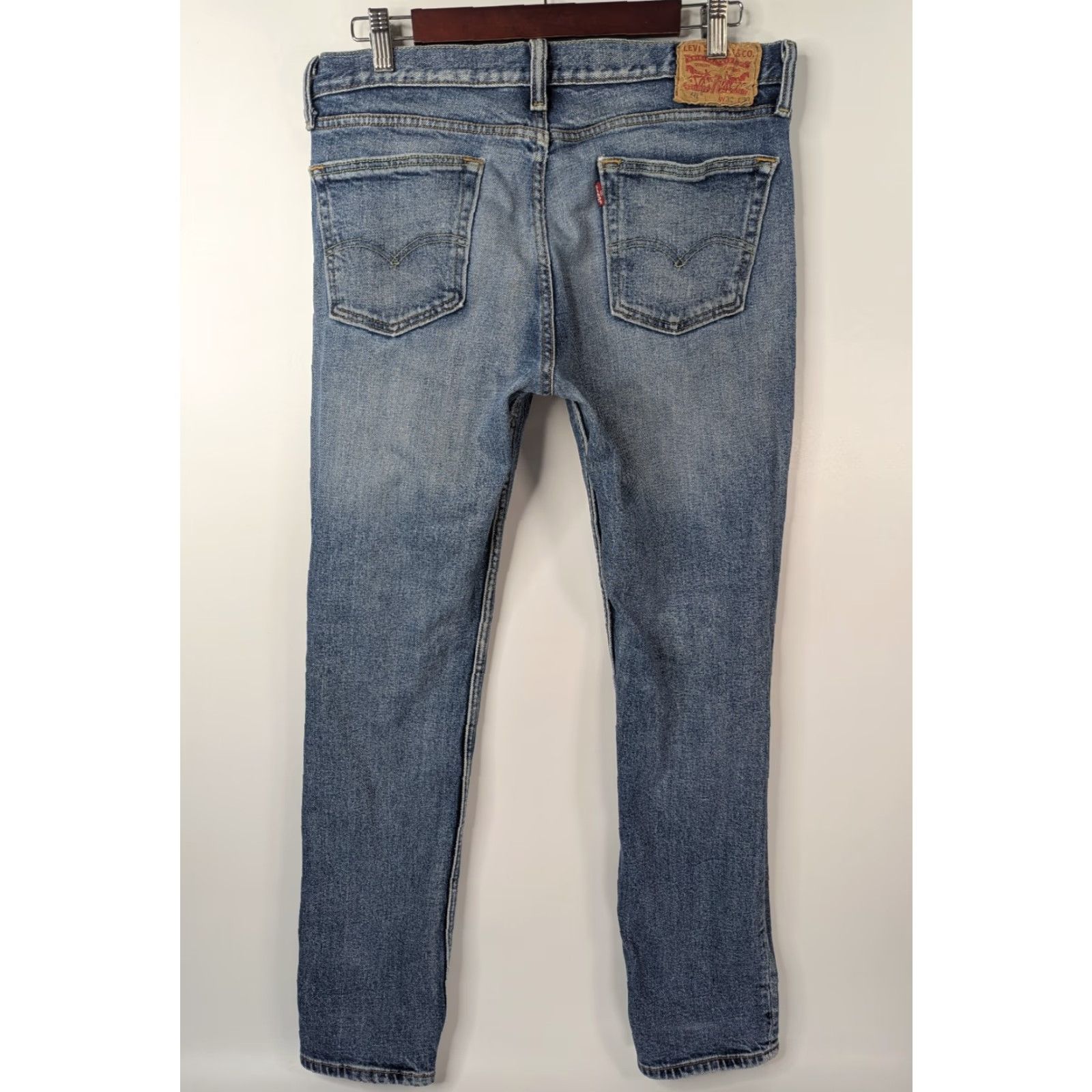 Levi's Levi's 511 Jeans Men's 32x30 Blue Distressed Slim Fit Straight Leg Denim Pants Size US 32 / EU 48 - 5 Thumbnail
