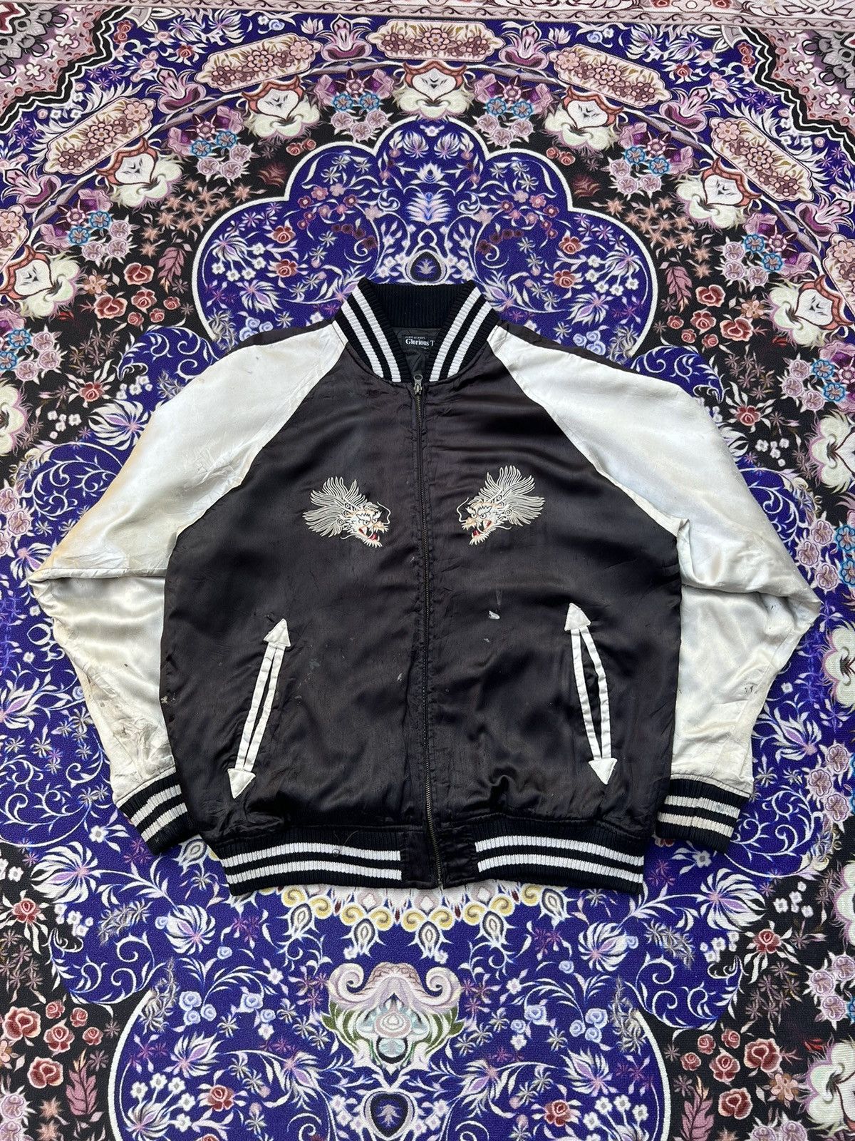 Japanese Brand (XL) Dragon Hoshihime Sukajan Souvenir Jacket Size US XXL / EU 58 / 5 - 1 Thumbnail