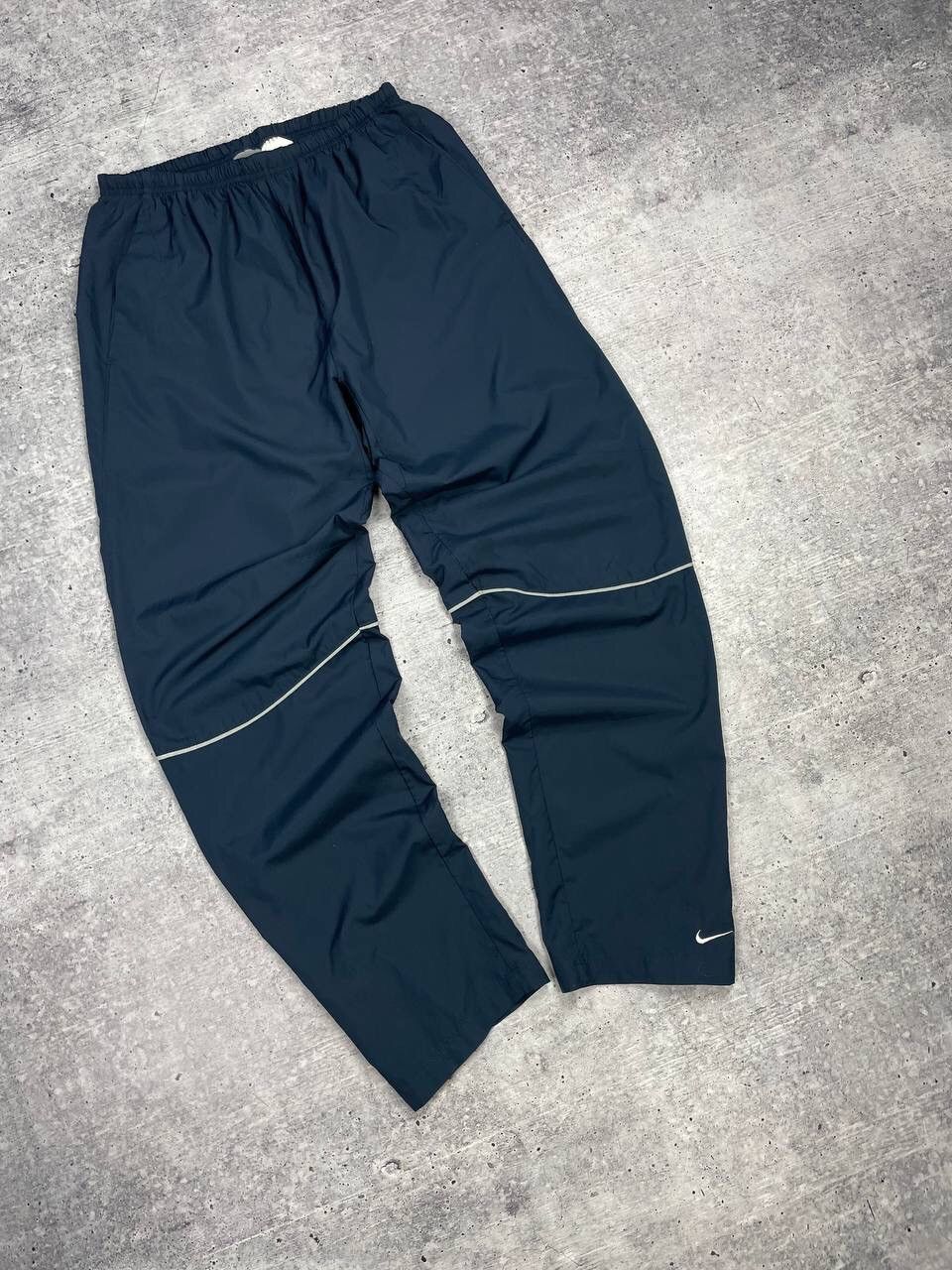 Nike Vintage Nike Y2K Style Blue Drill Nylon Reflective Pants Size US 34 / EU 50 - 2 Thumbnail