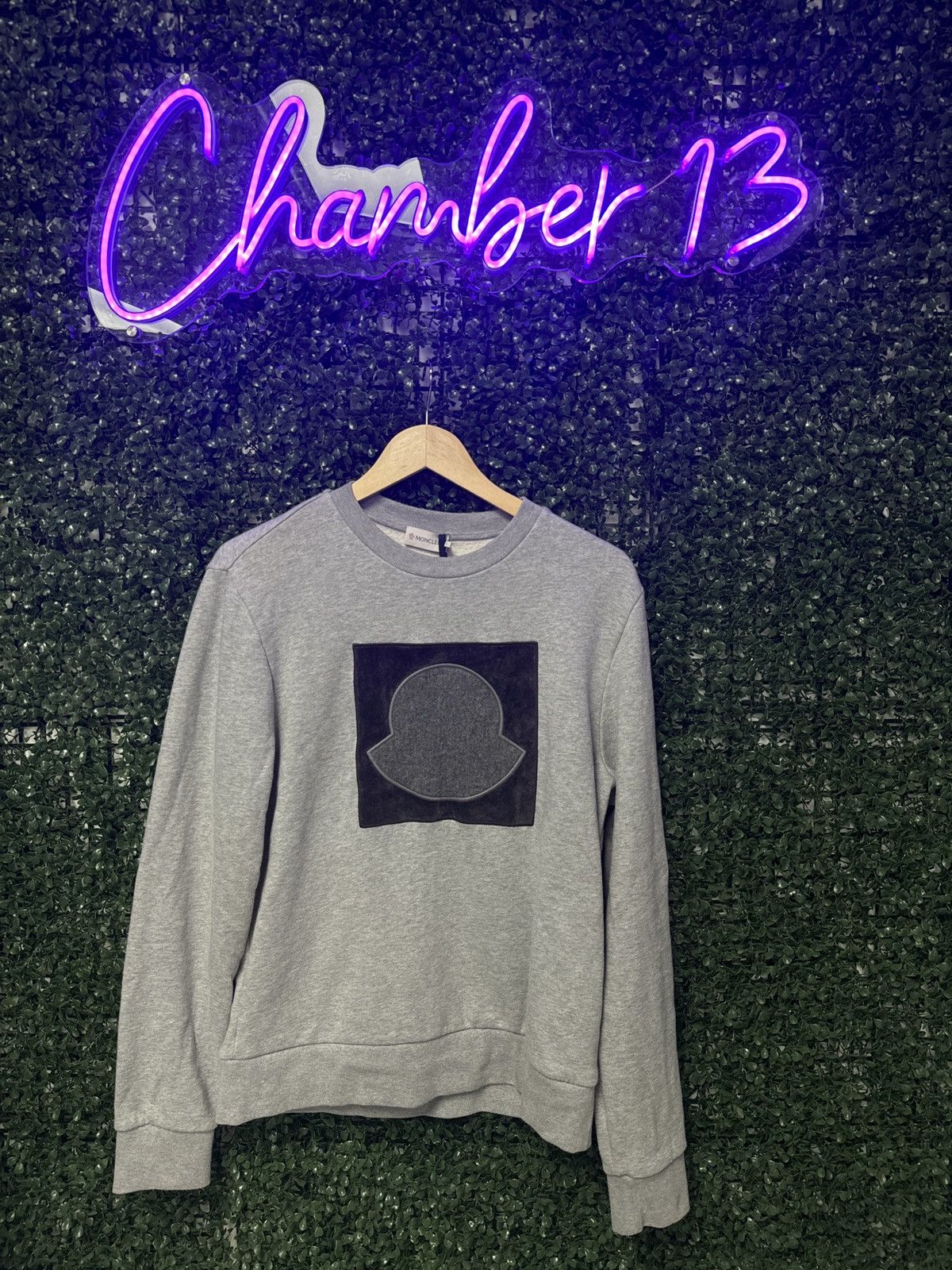 image of Moncler Grey Crewneck, Men's (Size Medium)