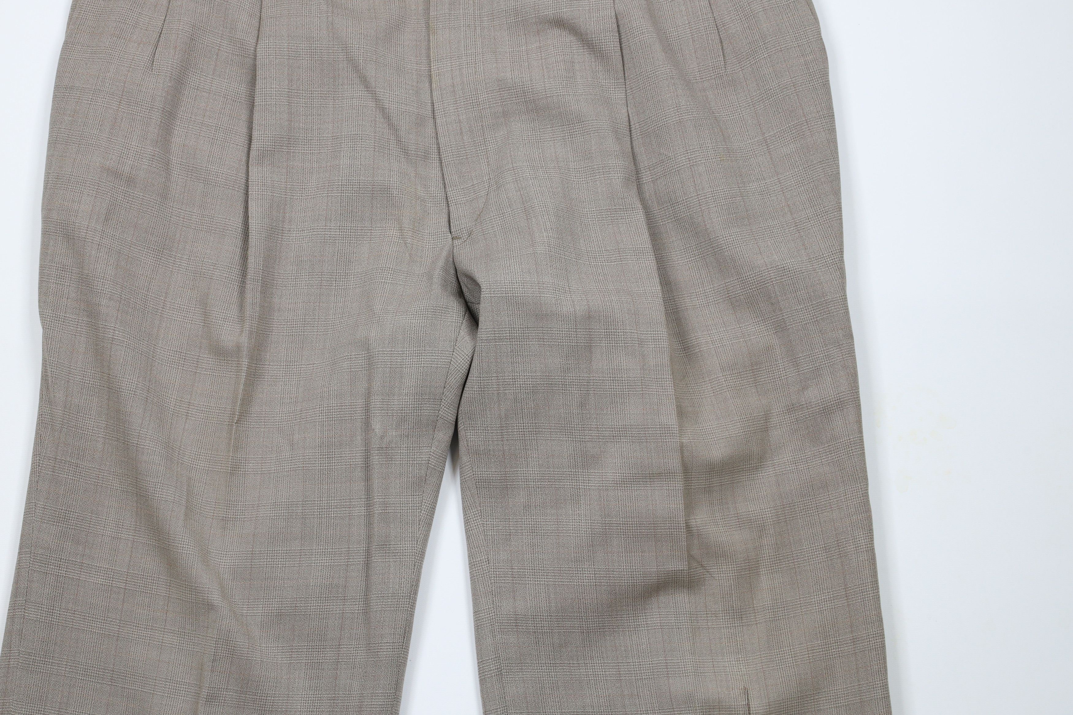 Vintage Vintage 70s Streetwear Wool Blend Wide Leg Pants Trousers Size US 38 / EU 54 - 3 Thumbnail