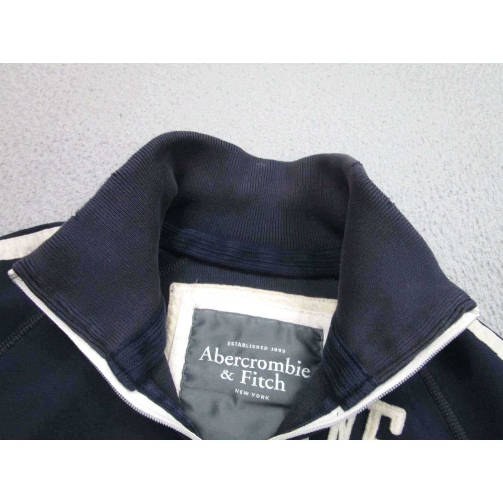 Abercrombie & Fitch VINTAGE Abercrombie & Fitch Track Jacket Mens L Blue Preppy Grunge Academia Shirt Size US L / EU 52-54 / 3 - 7 Thumbnail