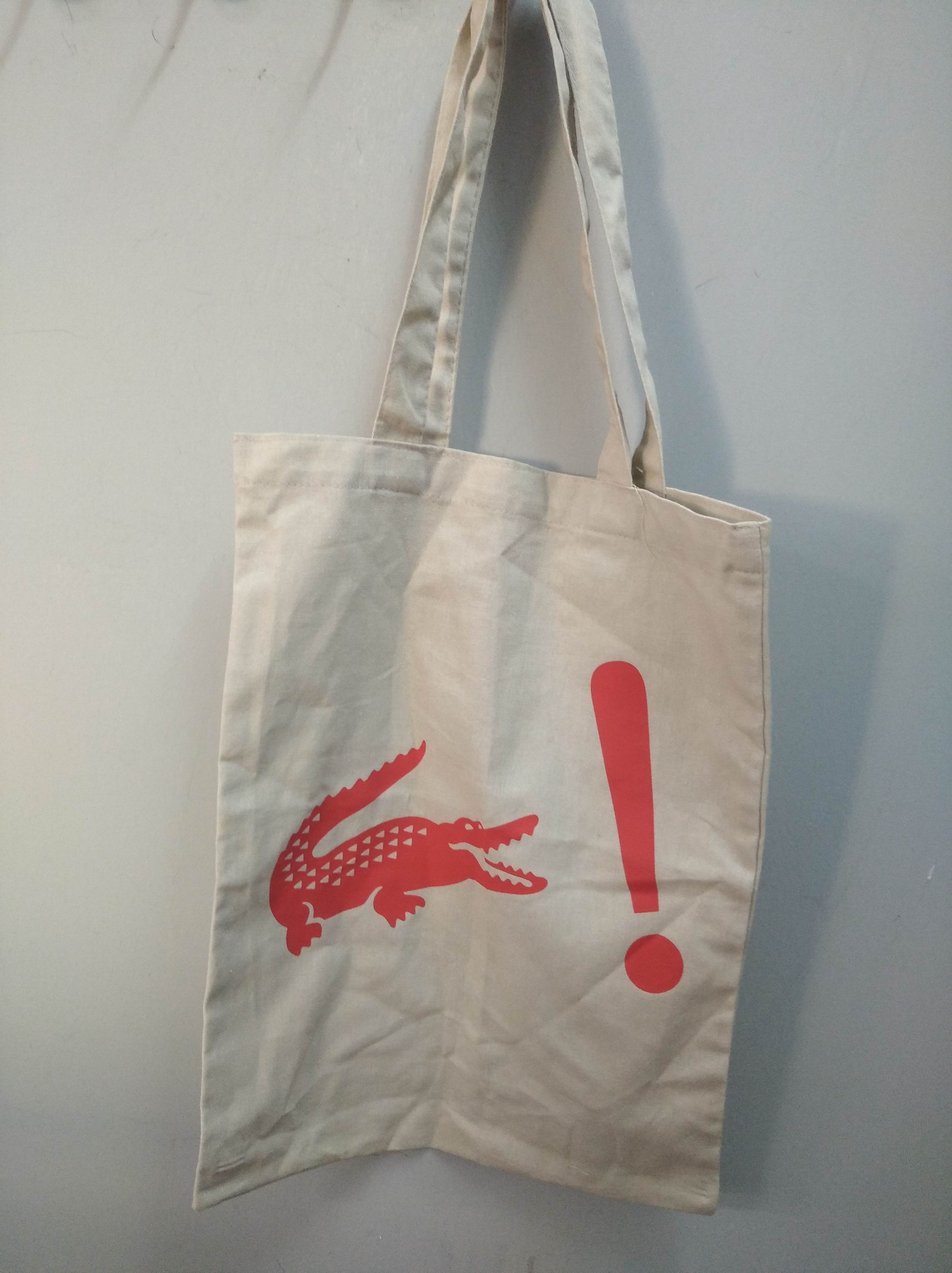 Lacoste live cotton tote bag