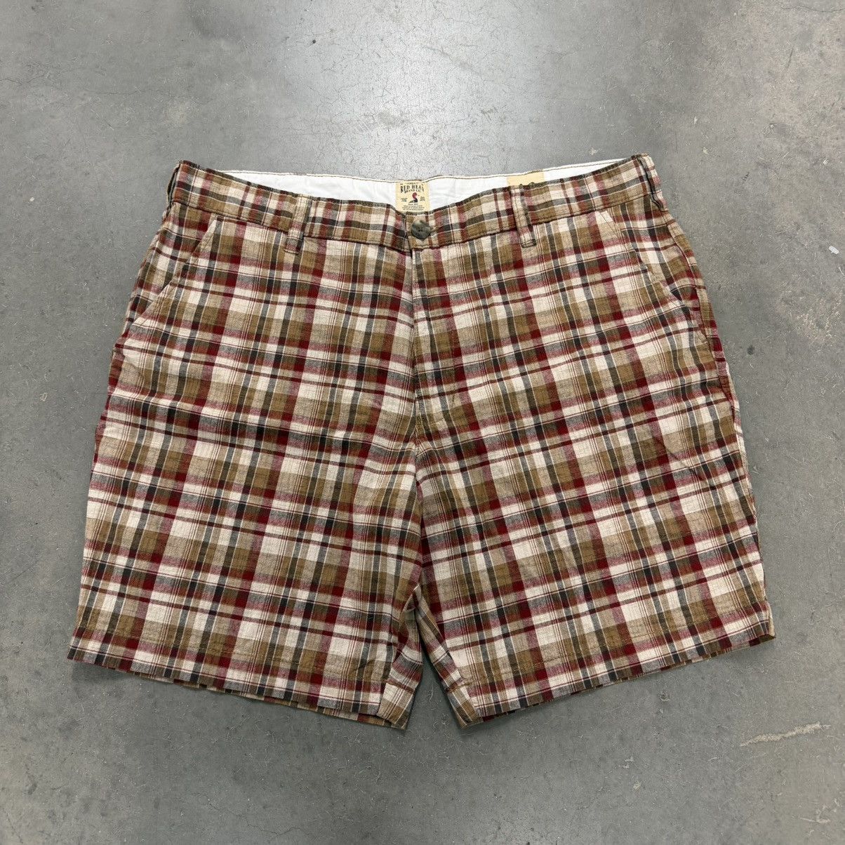 Redhead Vintage Baggy Red Head Plaid Shorts Size US 40 / EU 56 - 1 Thumbnail
