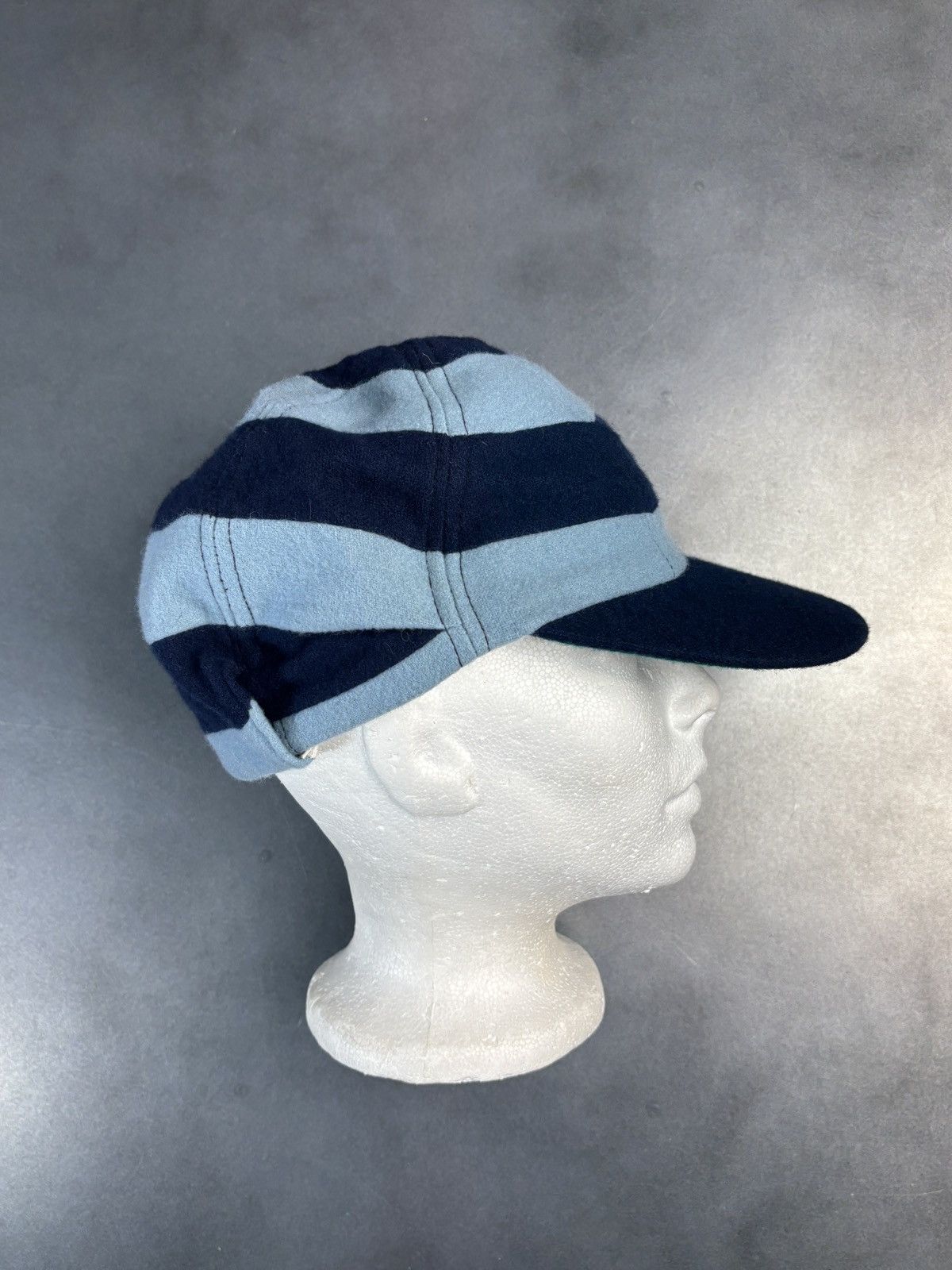 Vintage 1960s Vintage Crickets Cap Michael Chatham Wool Stripe Velcr Size ONE SIZE - 11 Thumbnail