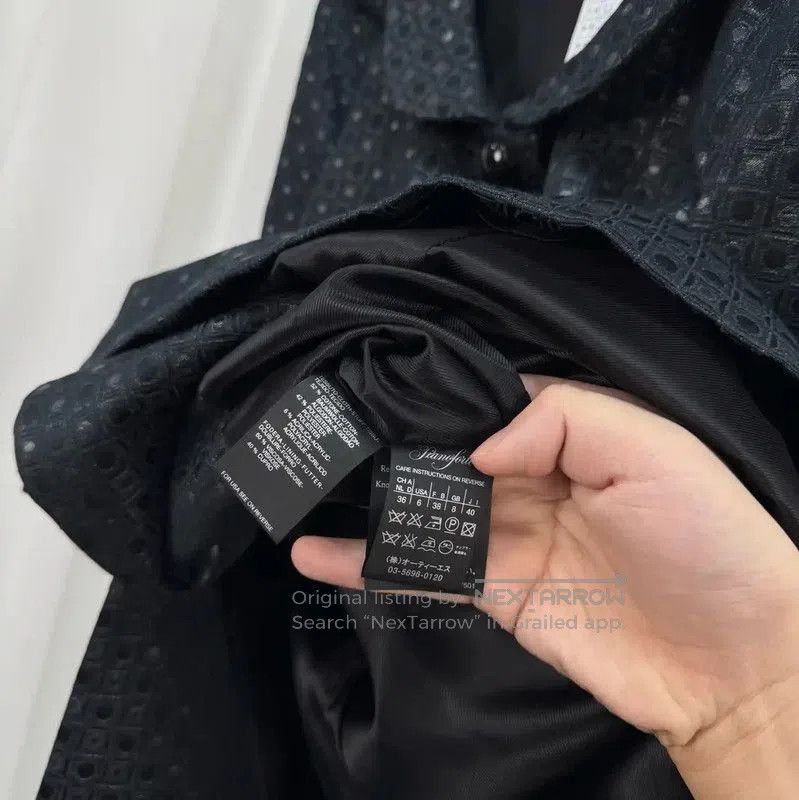 Max Mara MaxMara Black Cotton Blend Mid-Length Coat . Size S / US 4 / IT 40 - 6 Thumbnail