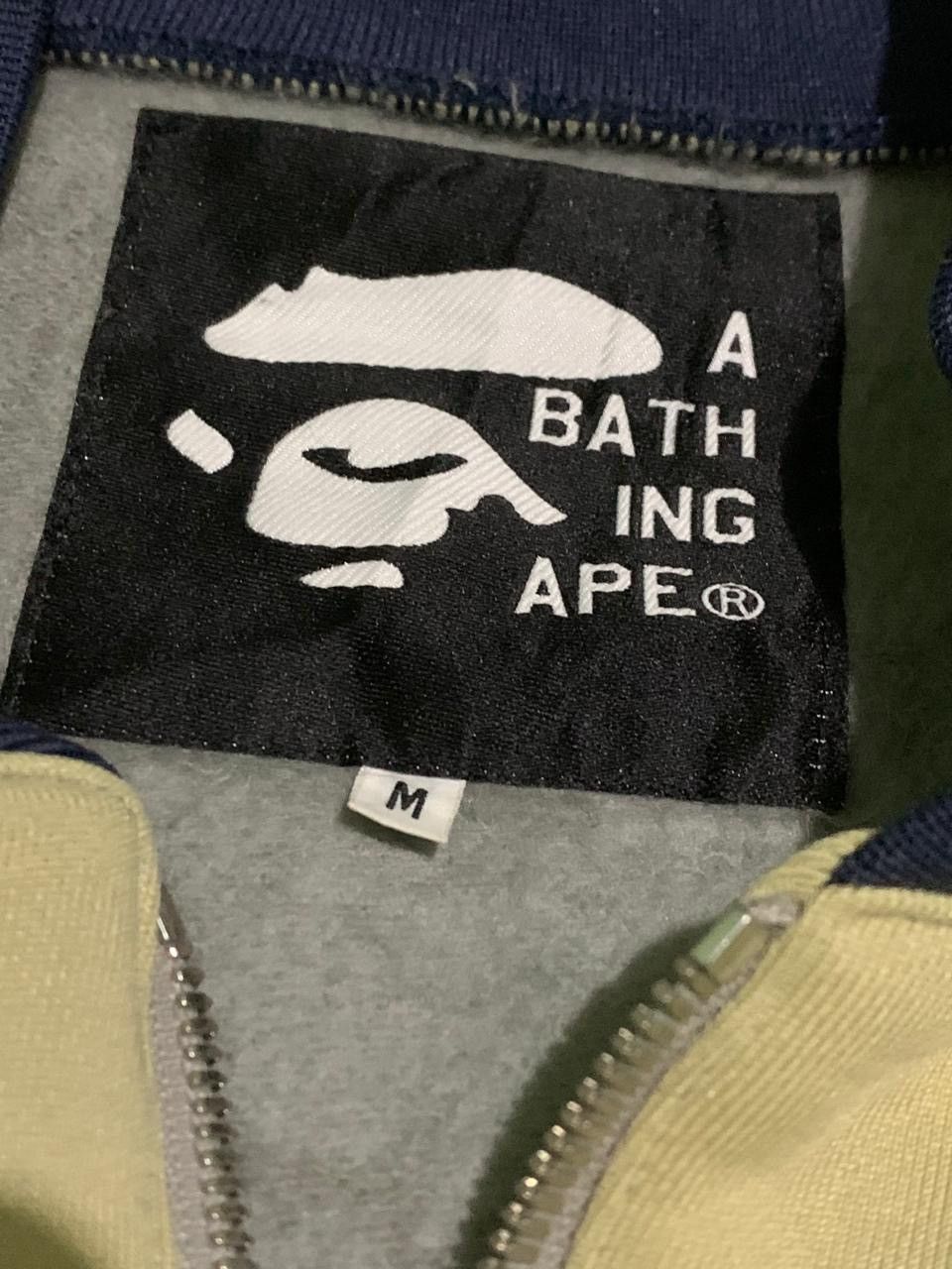 Bape × Vintage Vintage 90s Bape Logo Varsity Jacket Size US M / EU 48-50 / 2 - 3 Thumbnail
