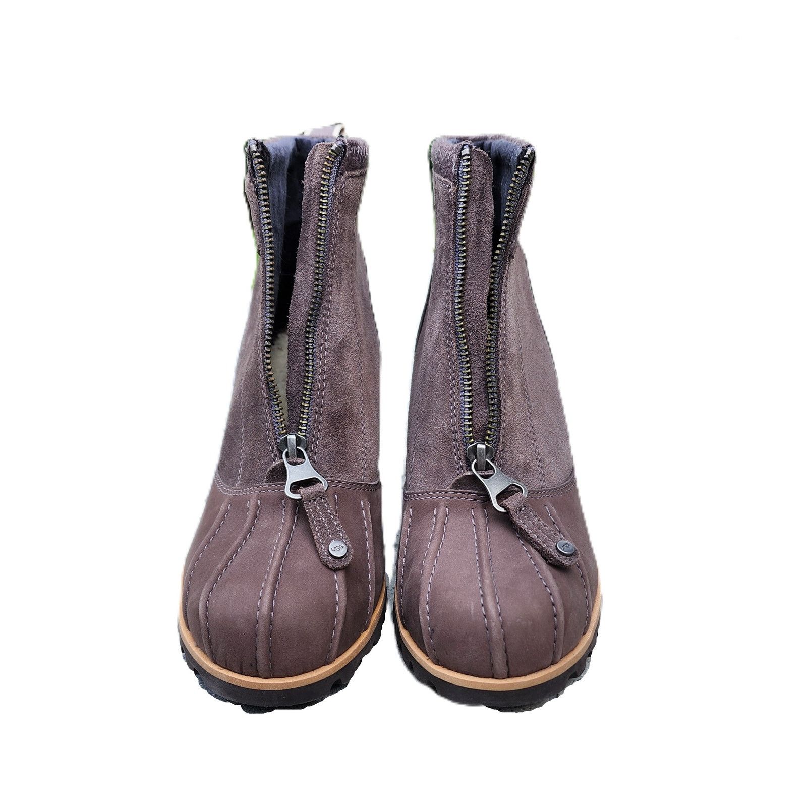 Ugg UGG Reggie Thundercloud Leather Wedge Ankle Boots 7.5 Size US 7.5 / IT 37.5 - 6 Thumbnail