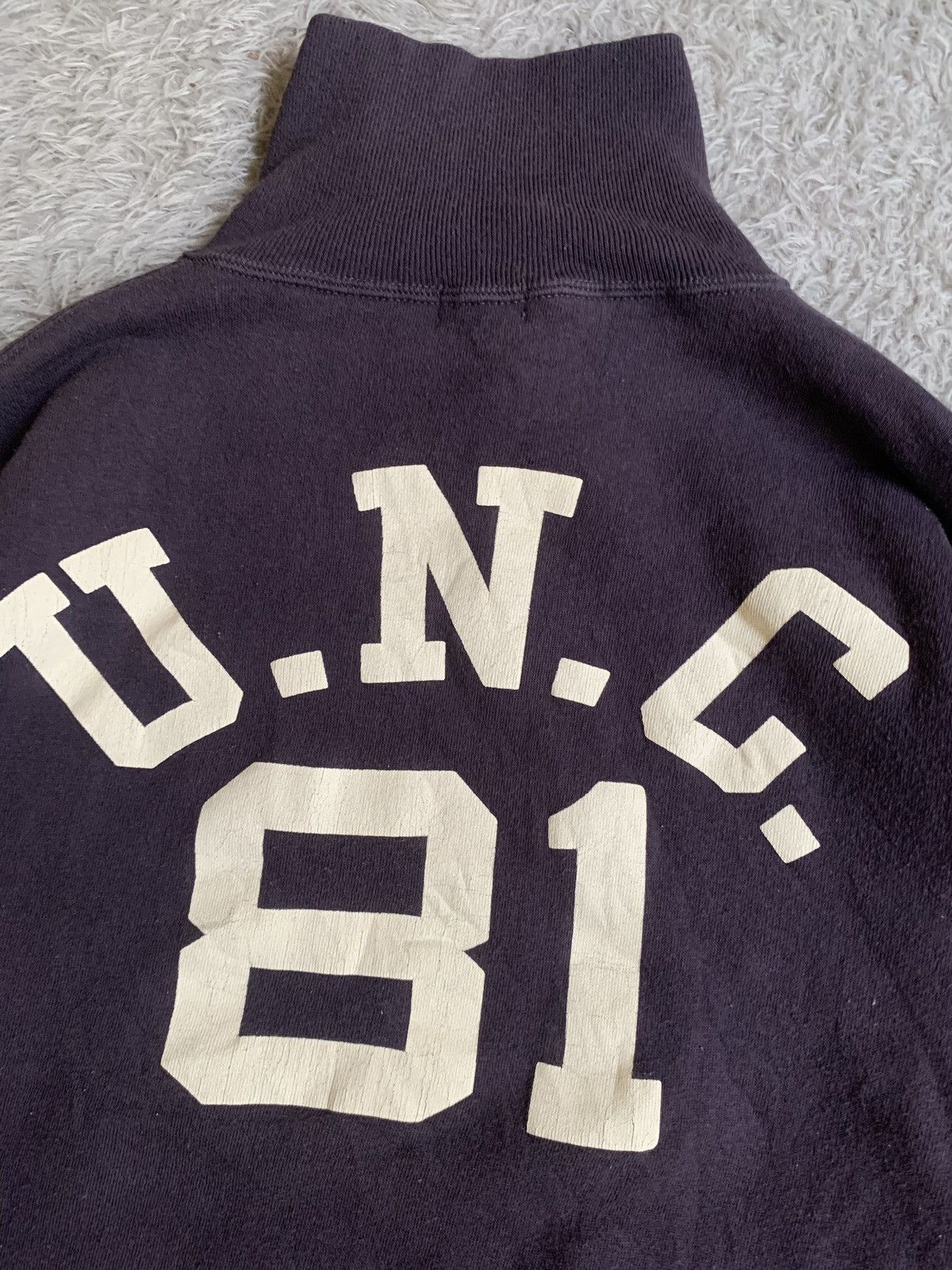 Japanese Brand Vintage Half Zip Warehouse U.N.C. 81 Sweatshirt Size US M / EU 48-50 / 2 - 11 Thumbnail