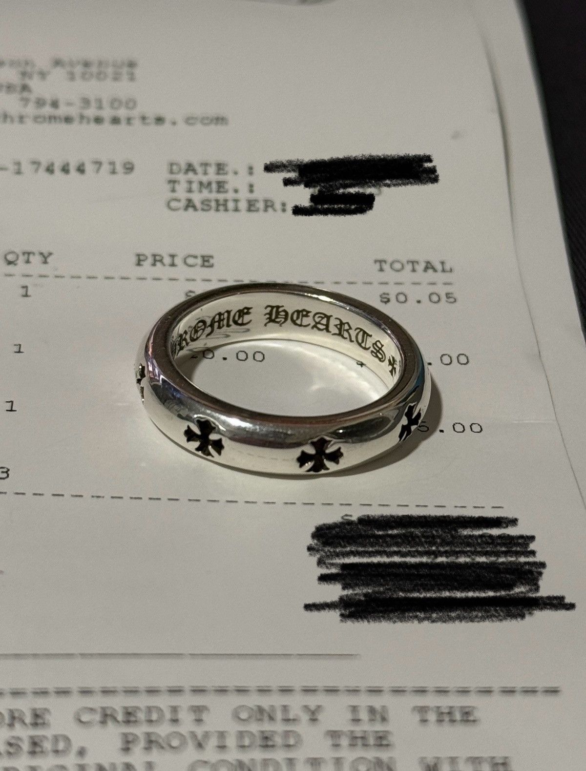 Chrome Hearts Chrome hearts negative plus band ring 9.5 us | Grailed