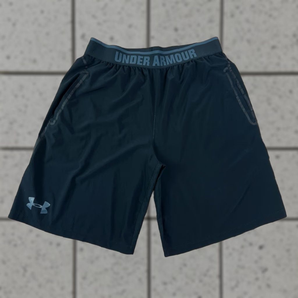 Under Armour Under Armour Mens Athletic Shorts Black Large Training Loose Combine Read Size US 33 - 1 Thumbnail