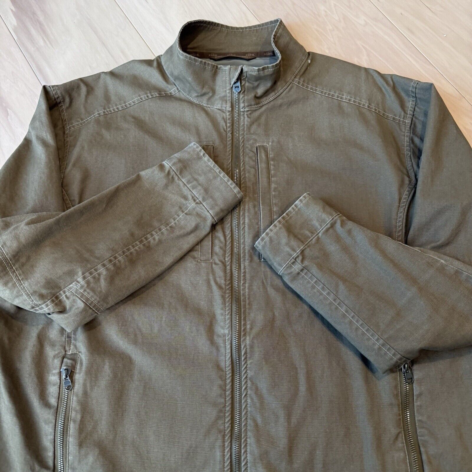 Kuhl Kuhl Burr Jacket 2XL Brown Full Zip Heavy Canvas Outerwear Size US XXL / EU 58 / 5 - 4 Thumbnail
