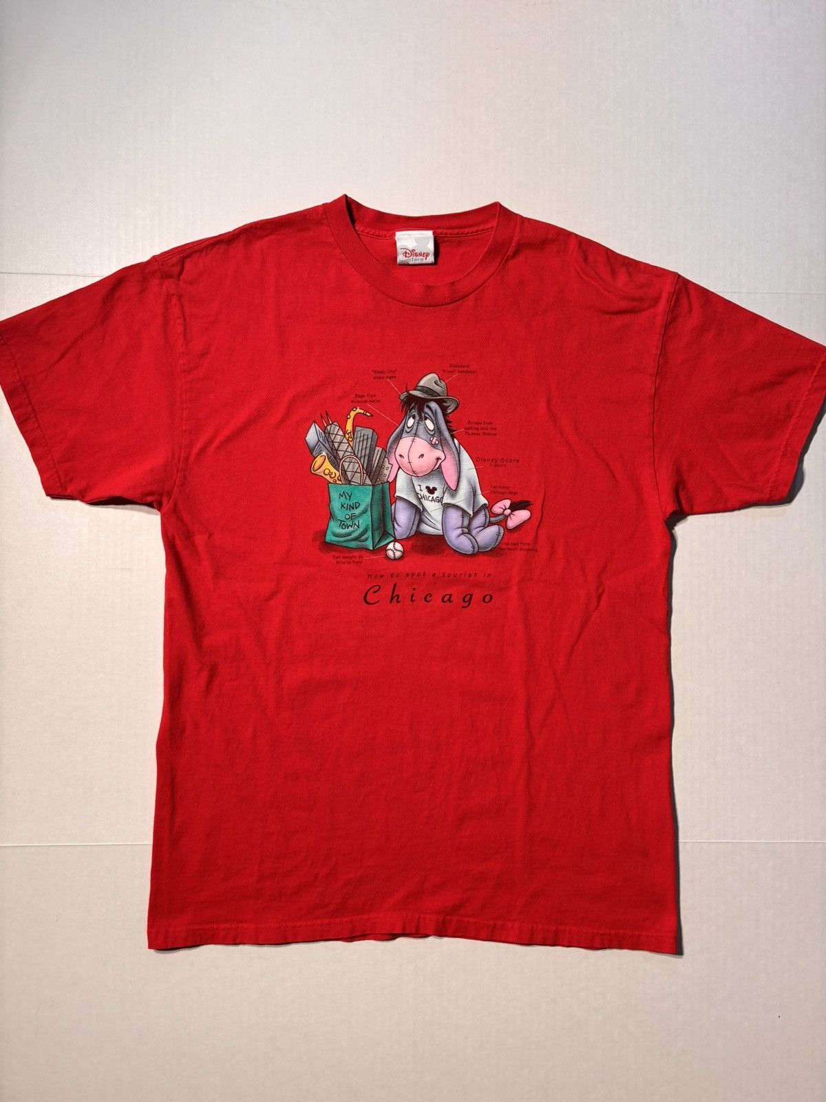 Disney Disney Winnie The Pooh Eeyore Chicago Tourist Cartoon 90’s Size US L / EU 52-54 / 3 - 1 Thumbnail