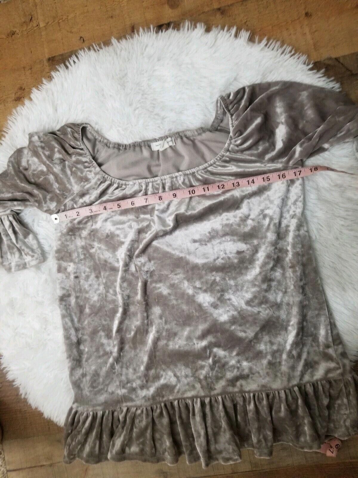 Designer Beach Lunch Lounge Top Small Velour Bell 3/4 Sleeves Size S / US 4 / IT 40 - 4 Thumbnail